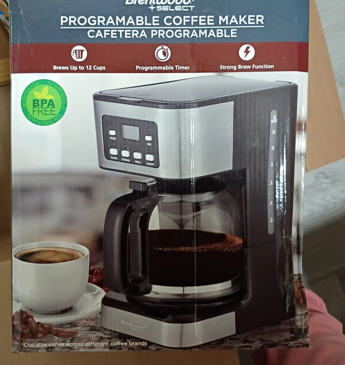 Brentwood Select Programmable Coffee Maker - 12 Cups