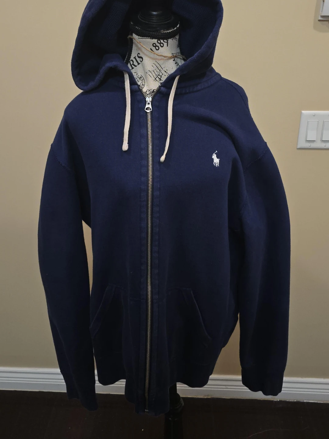 Navy Blue Polo Ralph Lauren Zip-Up Hoodie