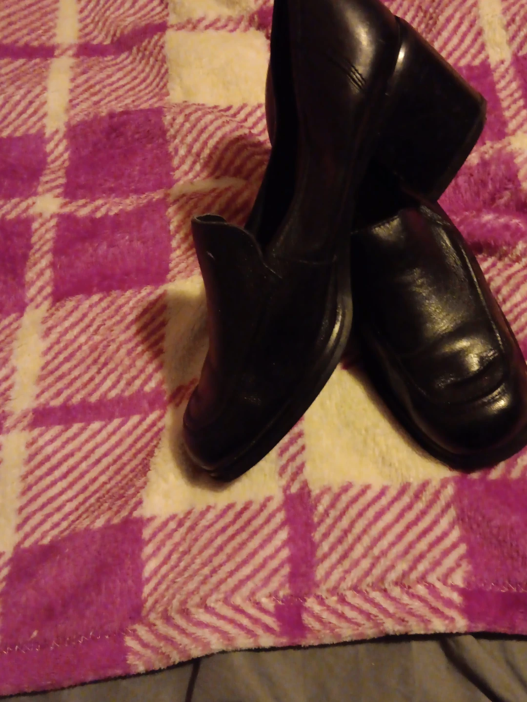Black Leather Loafers