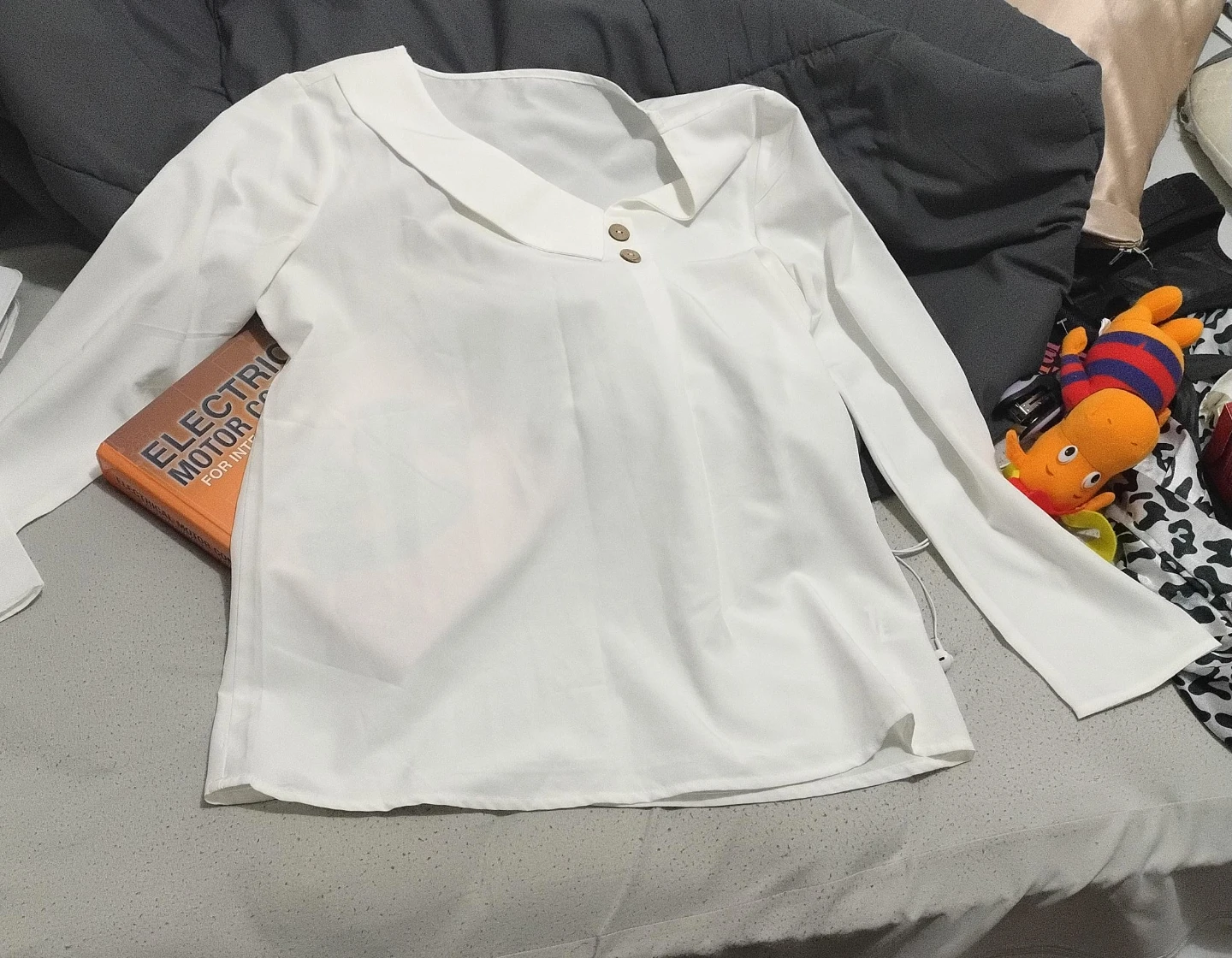 White Long Sleeve Blouse