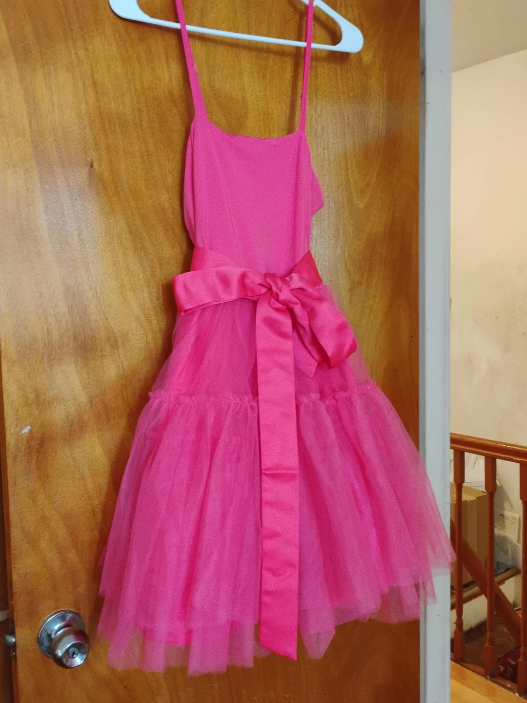 Ladies pink Tutu Dress with Bow