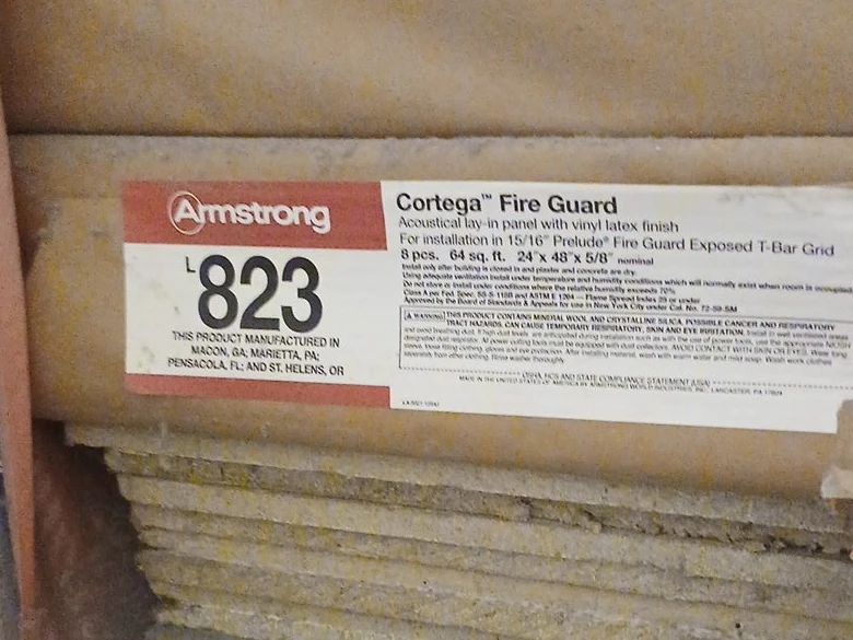 Armstrong Cortega Fire Guard Acoustical ⁷Panels 8 Pcs