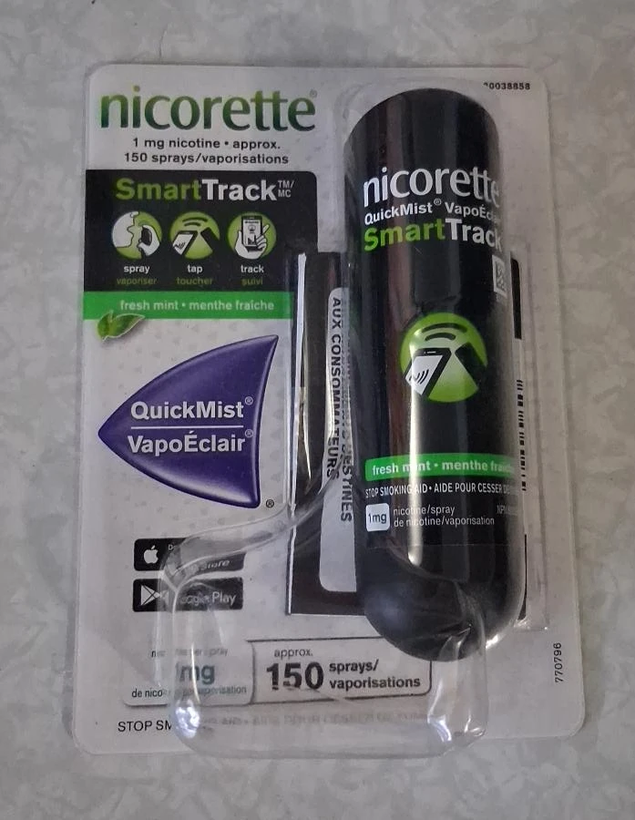 Nicorette QuickMist SmartTrack Fresh Mint 1mg 150 Sprays