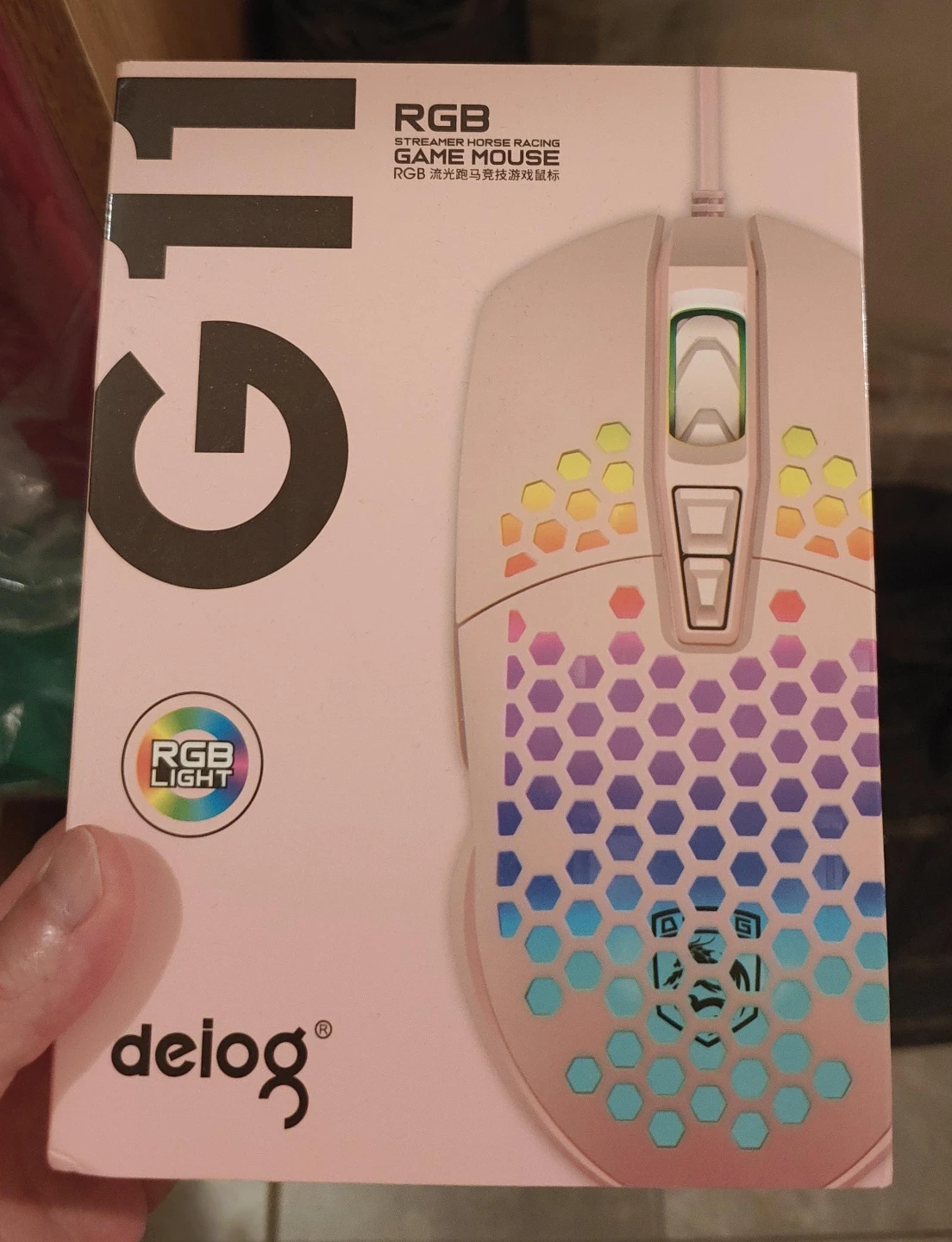 Delog G11 RGB Game Mouse - Pink 🥕