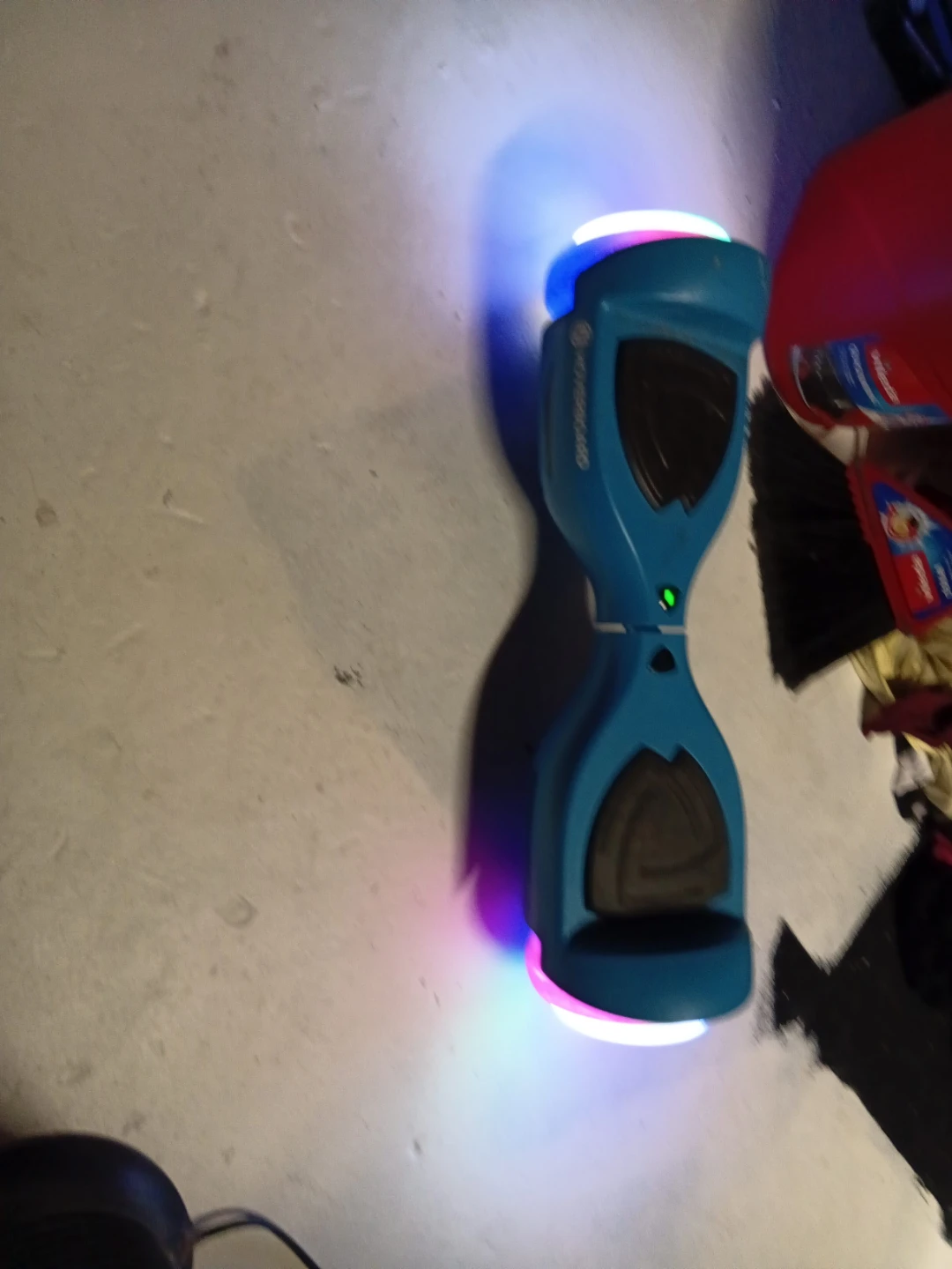 Blue Hoverboard with LED Lights