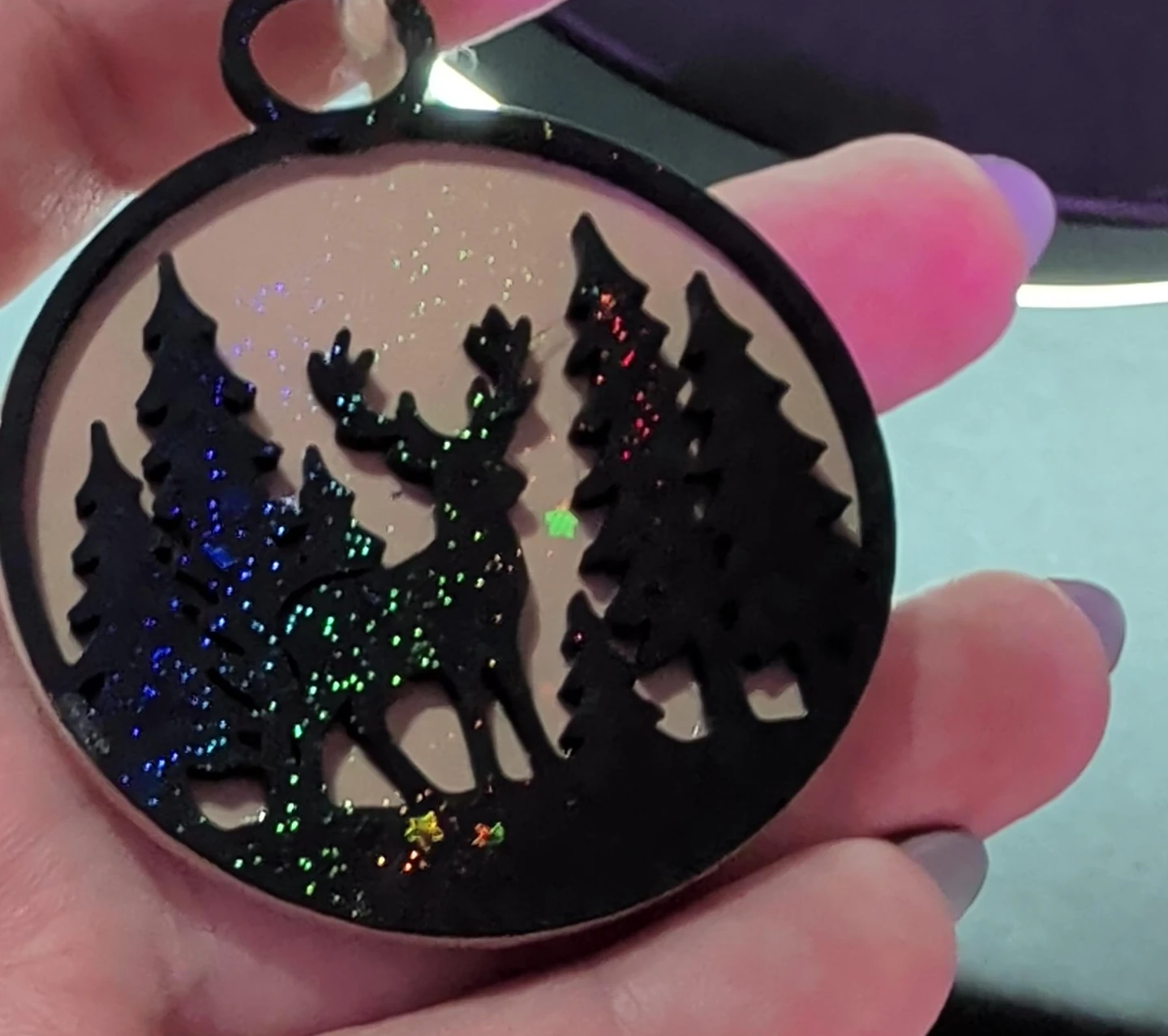 Christmas Ornament - Deer & Trees