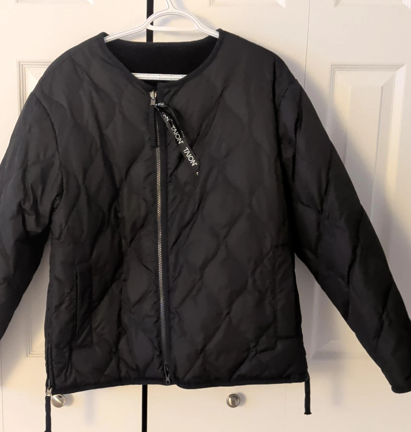 TAION Black Quilted Jacket