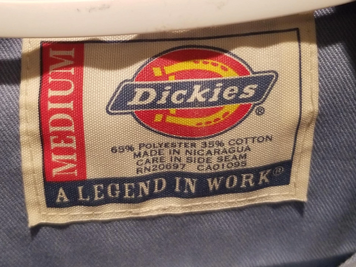 Dickies Men's Short Sleeve Work Shirt - Light Blue - Medium