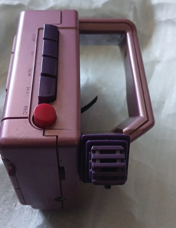 Pink Portable Cassette Player Recorder
