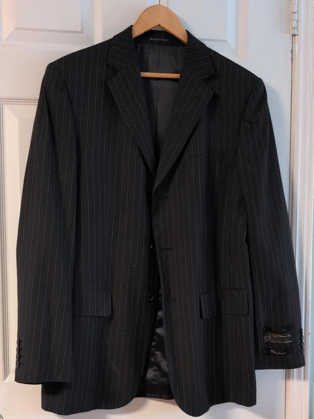 Pinstripe Suit Jacket