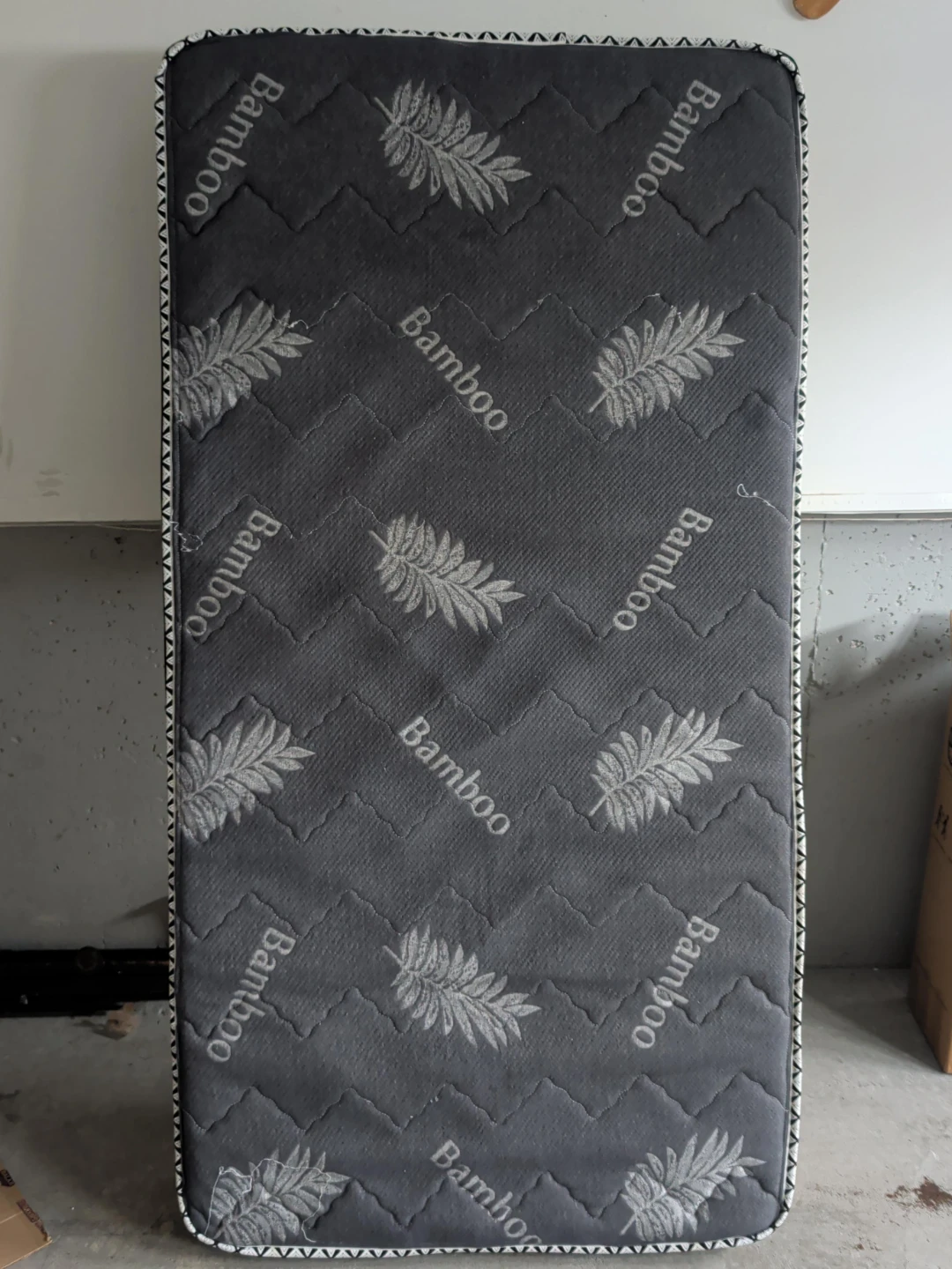 Twin Mattress - Bamboo Fabric Cover garage sale