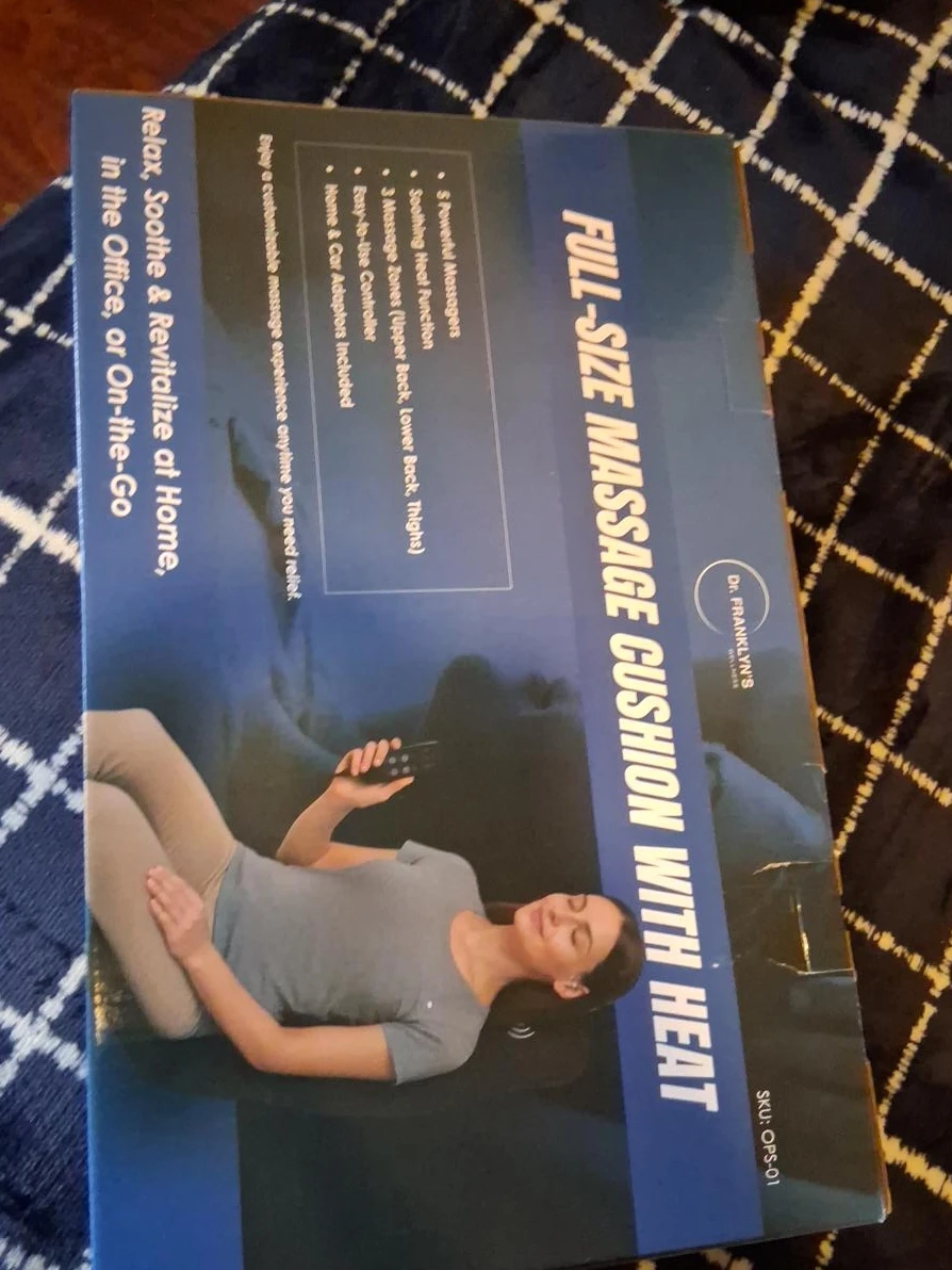 Dr. Franklyn's Full-Size Massage Cushion with Heat