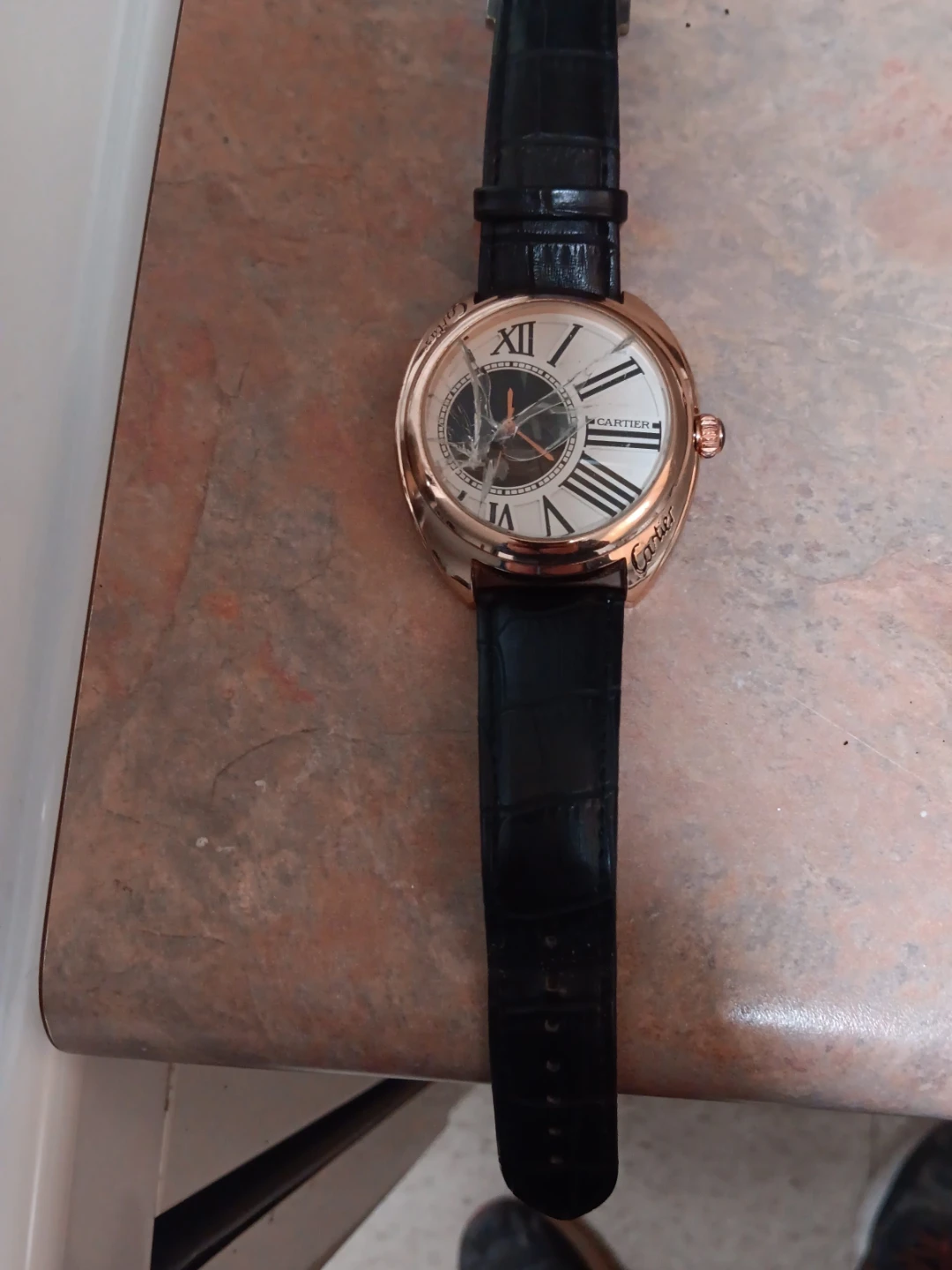 De Cartier Mysterious Hours Watch - Broken Crystal