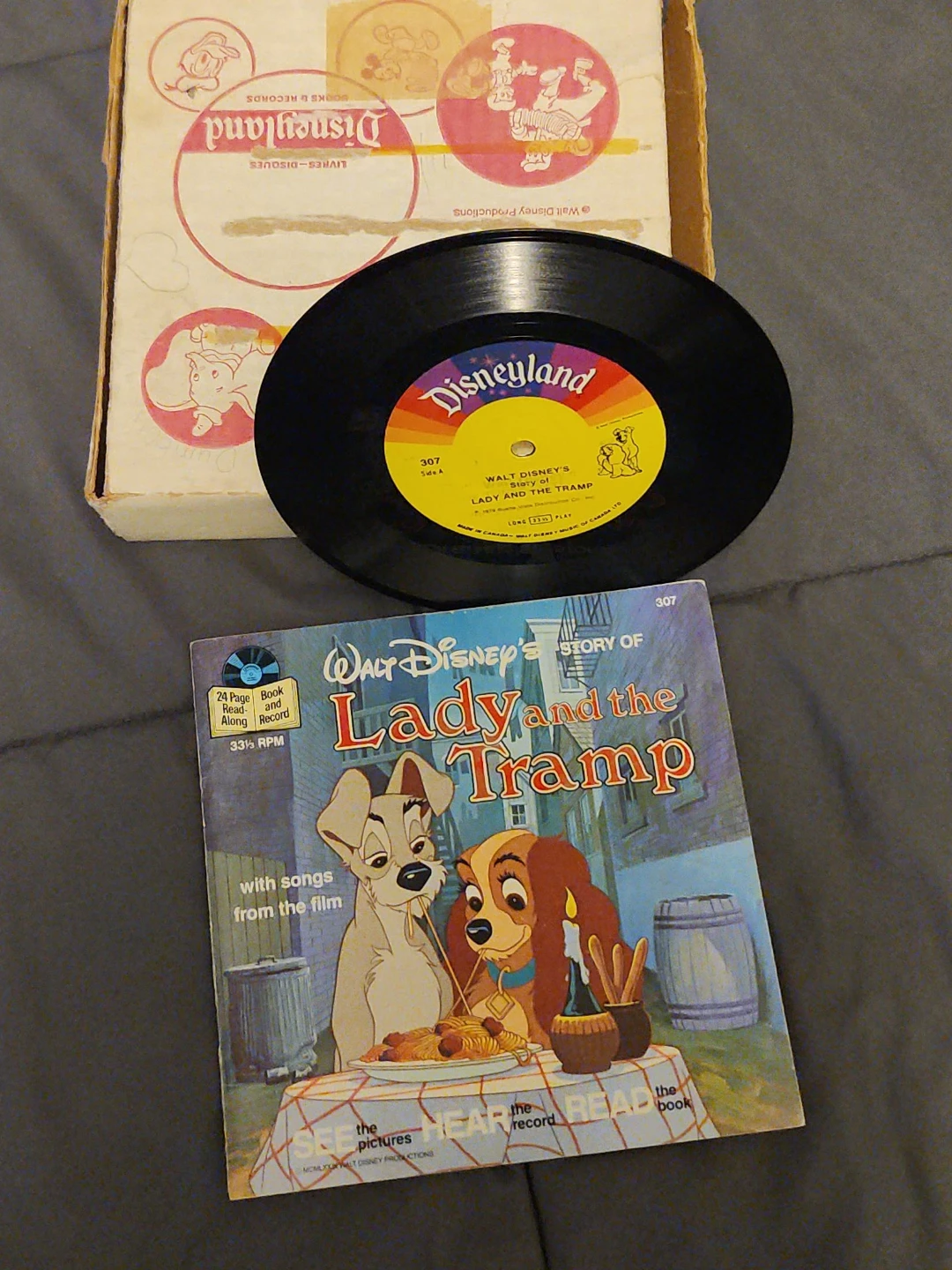 1979 Disney (Ultra Rare~Misprint="Lady and the Tramp"/3'lilPigs