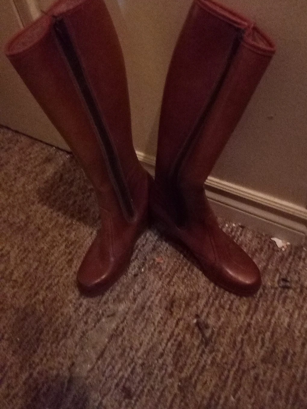 Brown Wedge Heel Boots