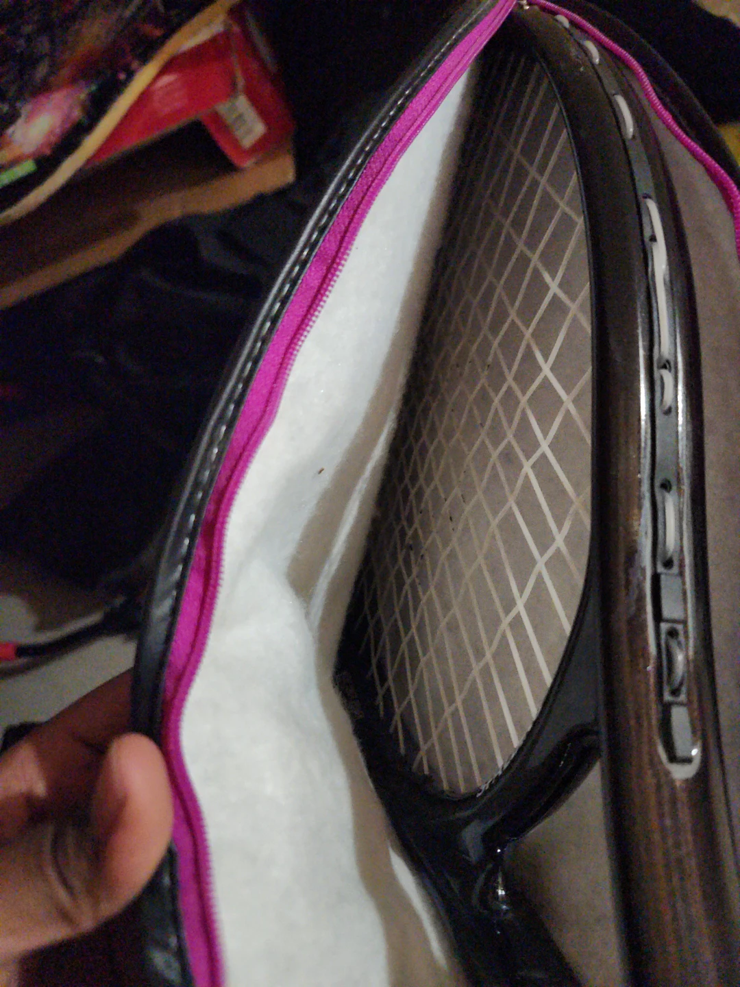 Tennis Racket with Padded Cover