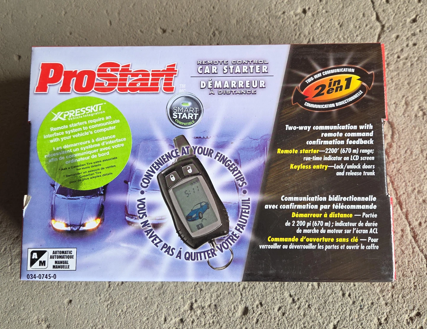 ProStart 2-Way Remote Car Starter