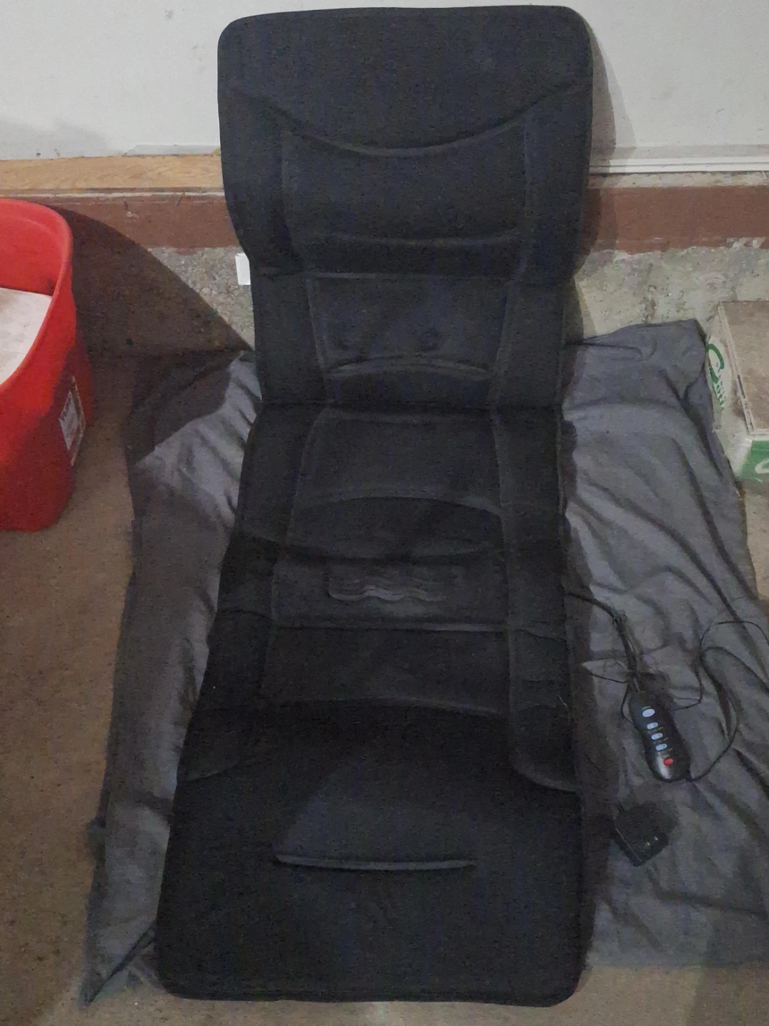 Black Massage Seat Cushion with Remote