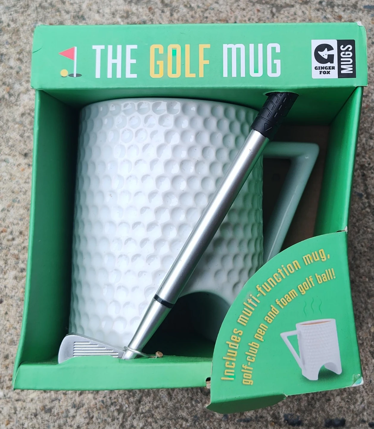 Ginger Fox The Golf Mug with Golf-Club Pen