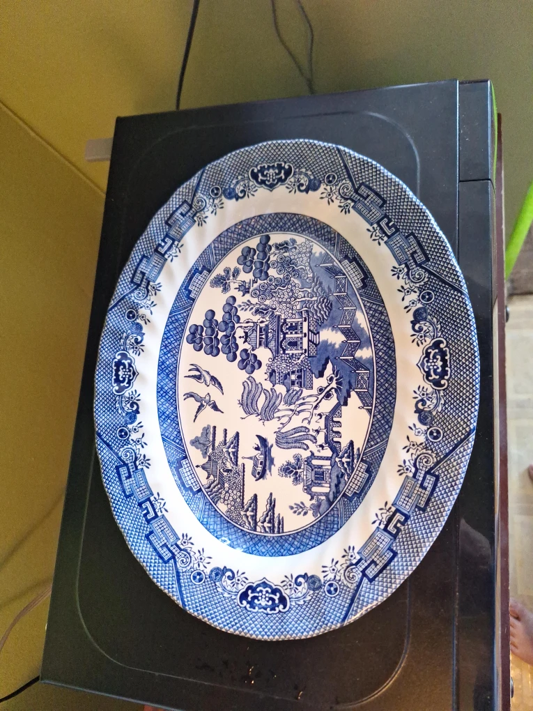 Blue Willow Oval Serving Platter