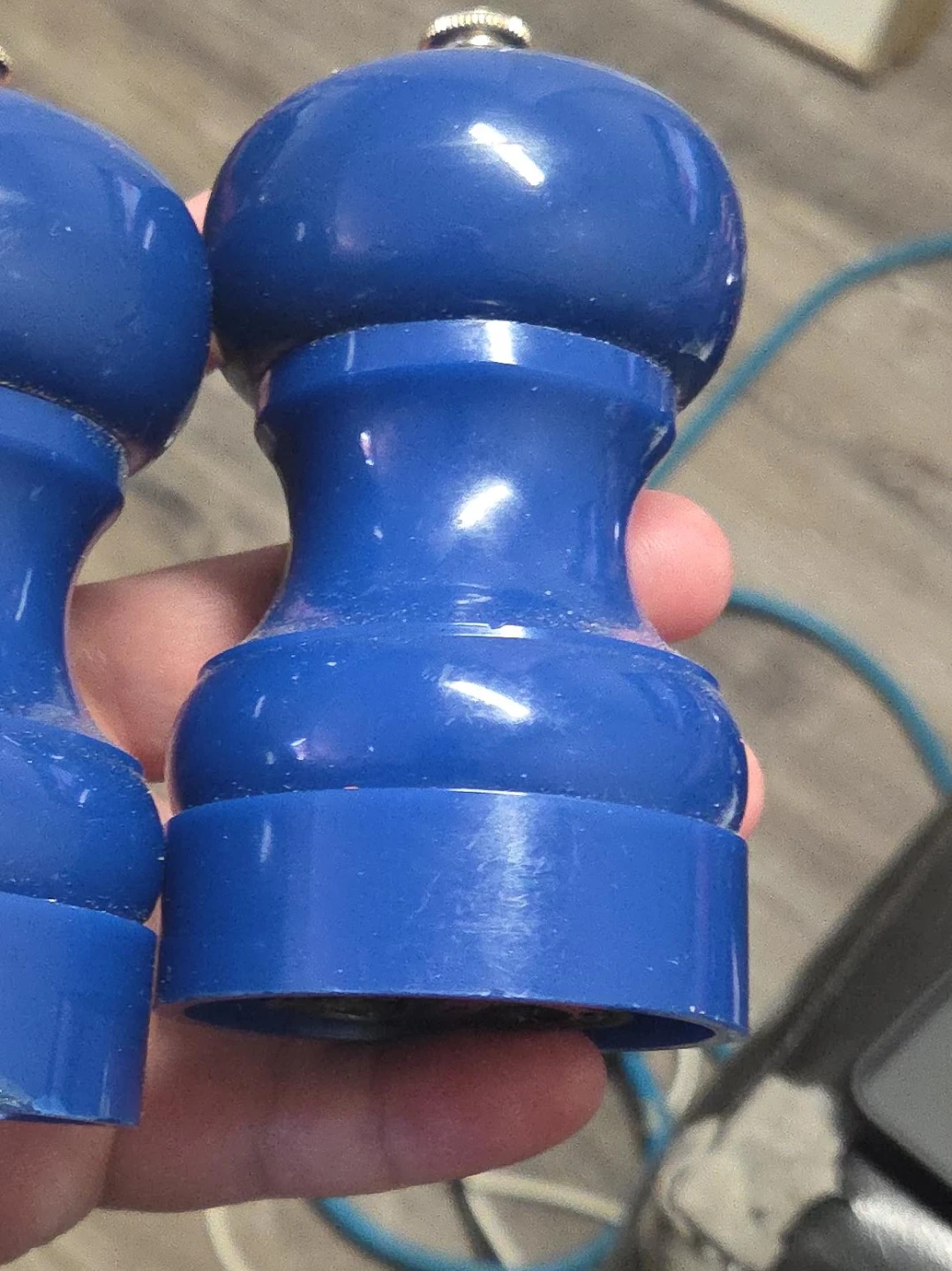 Blue Salt and Pepper Grinders (Set of 2)
