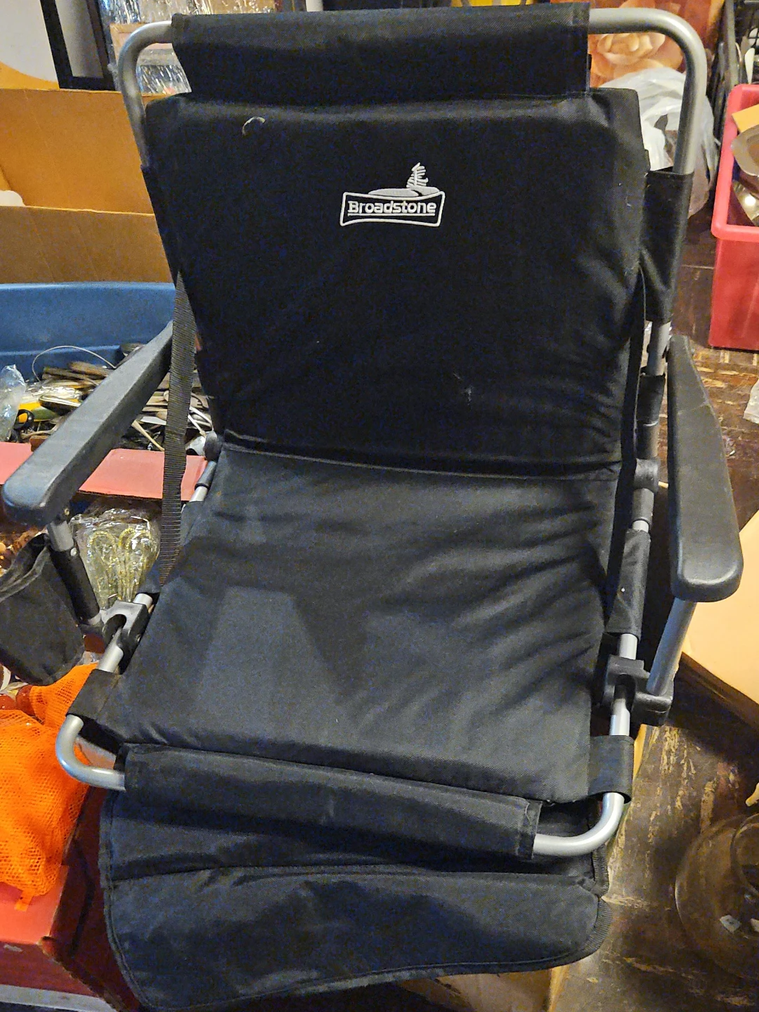 Broadstone Black Folding Camp Chair