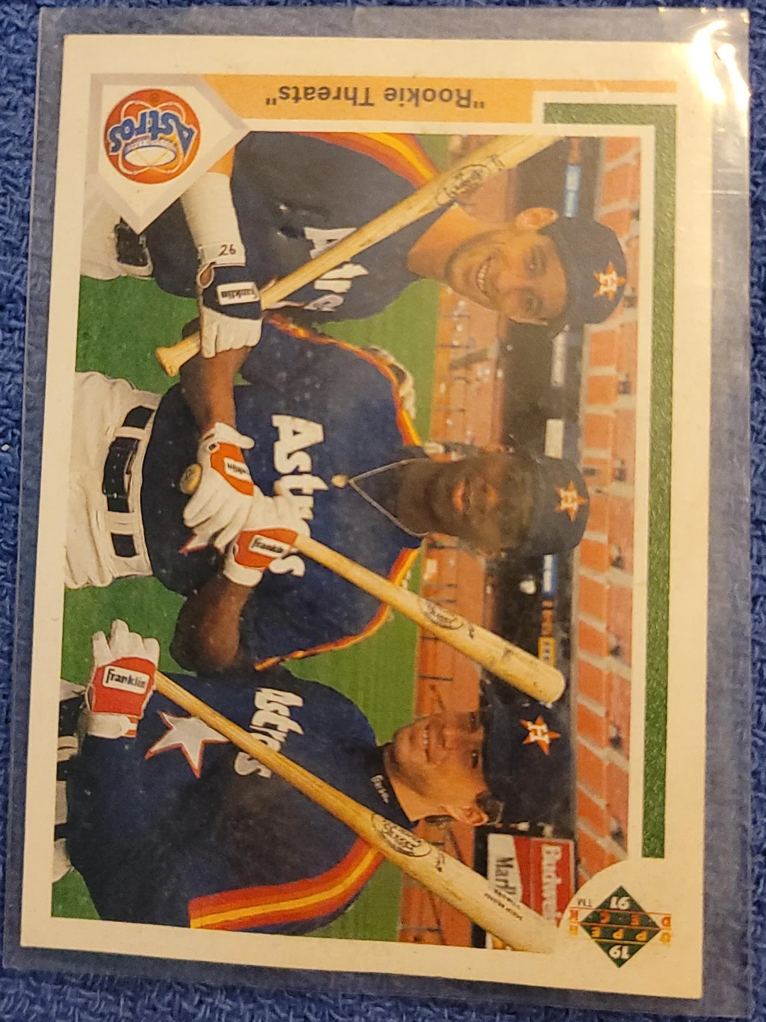 1991 Upper Deck "Rookie Threats" Luis Gonzalez, Rhodes,  Bagwell