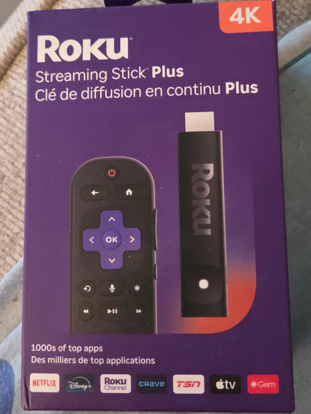 Roku Streaming Stick Plus 4K
