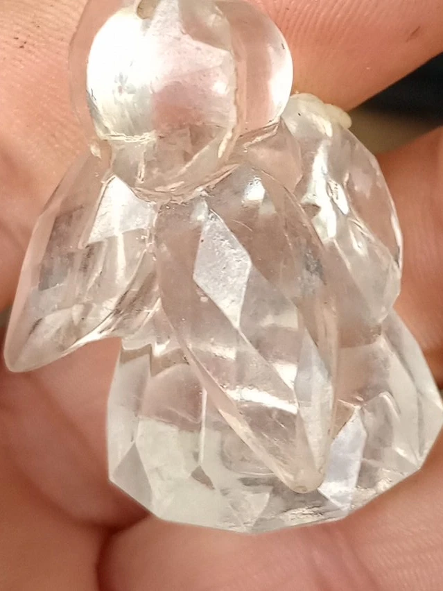 Clear Crystal Angel Figurine