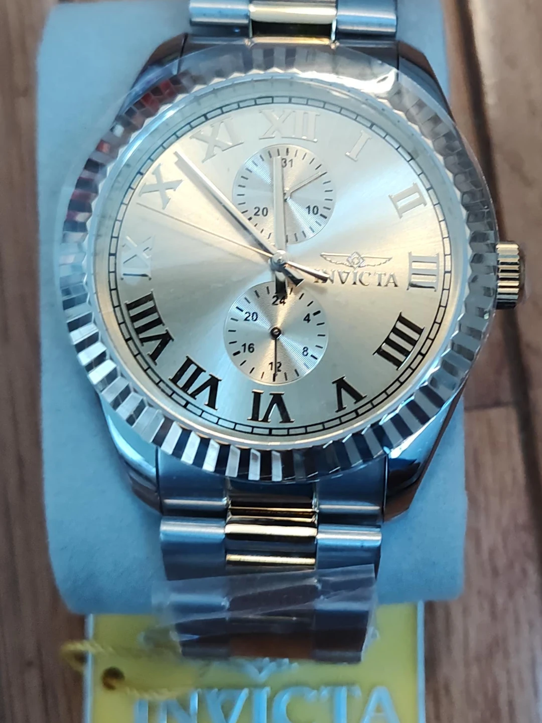 Invicta Specialty 43mm Yellow Dial Two-tone Stainless Steel