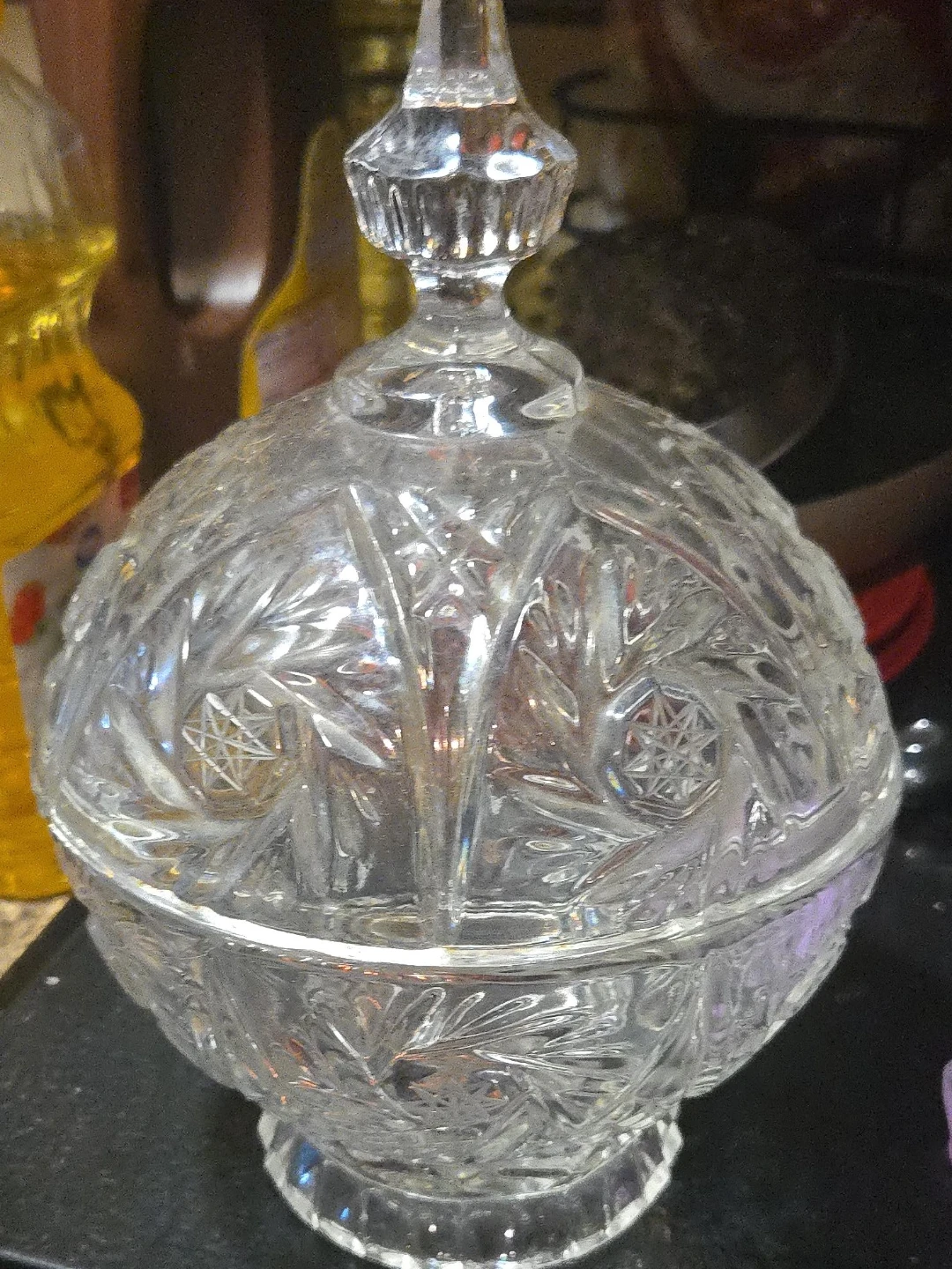 Crystal Candy Dish with Lid