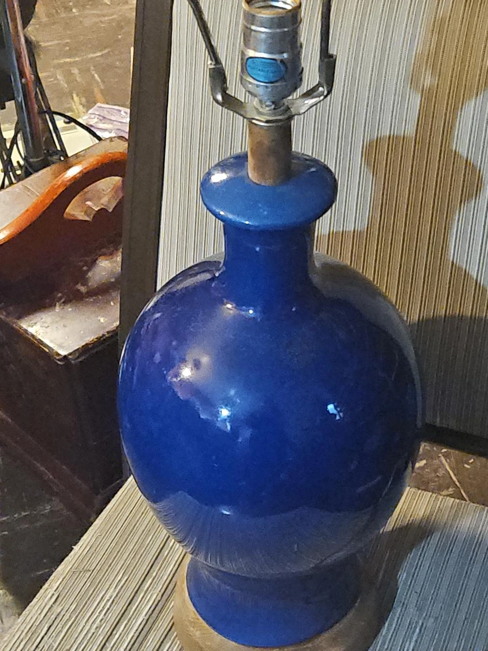 Blue Ceramic Table Lamp