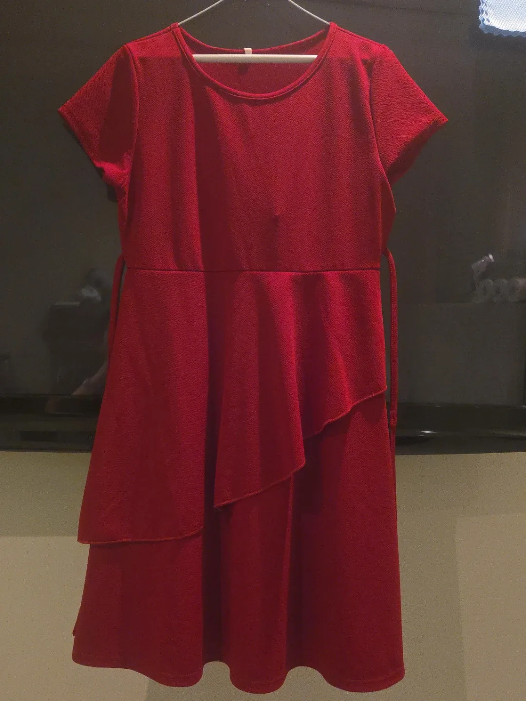 Red Ruffled Dress