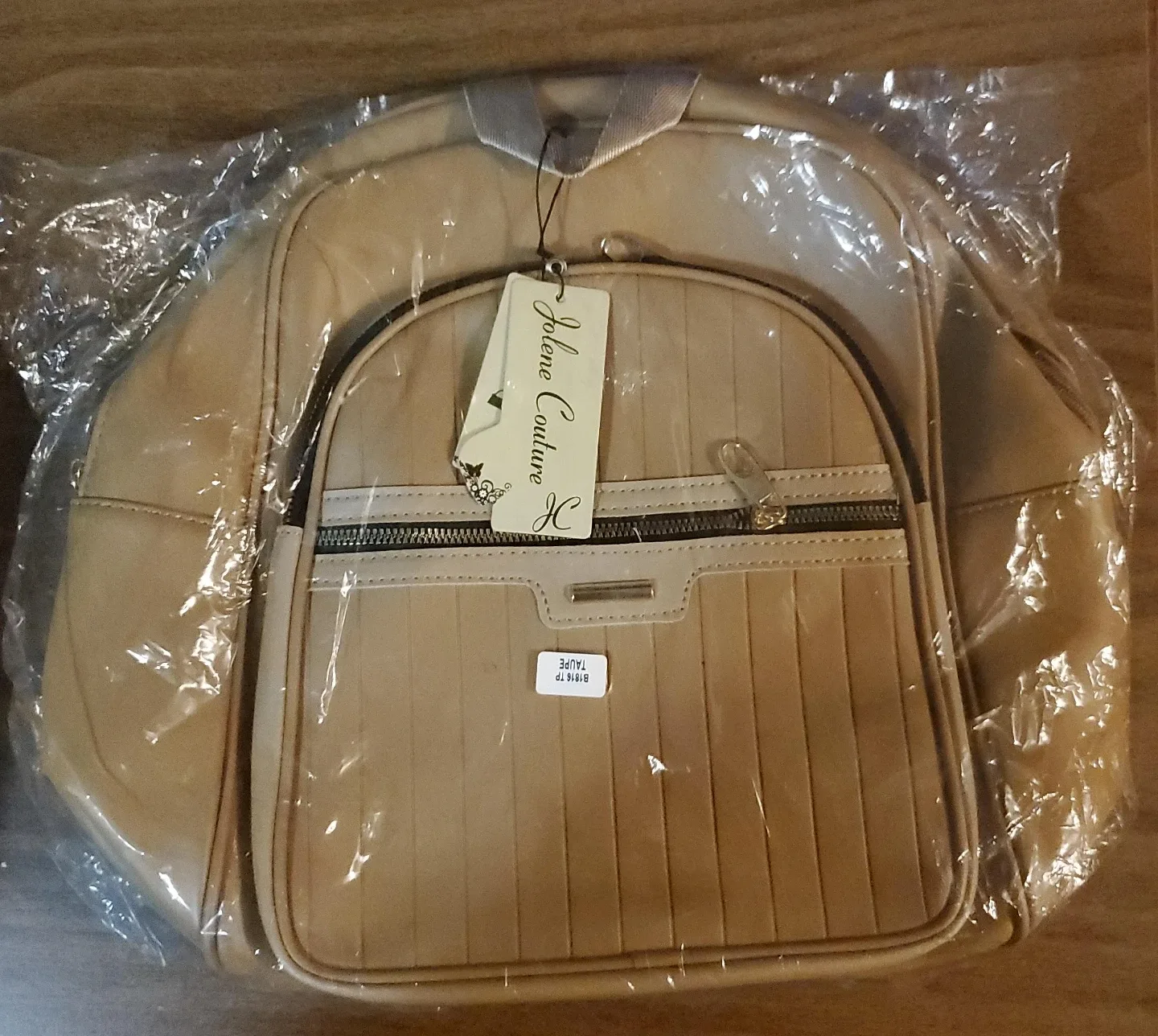 Jolene Couture Taupe Backpack
