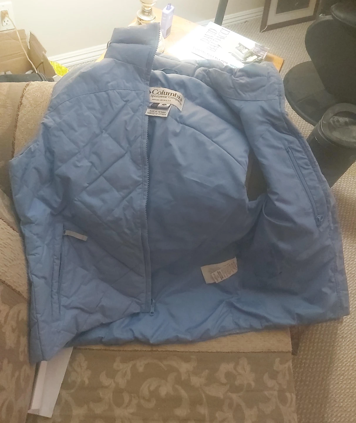 Columbia Sportswear Company Blue Quilted Vest