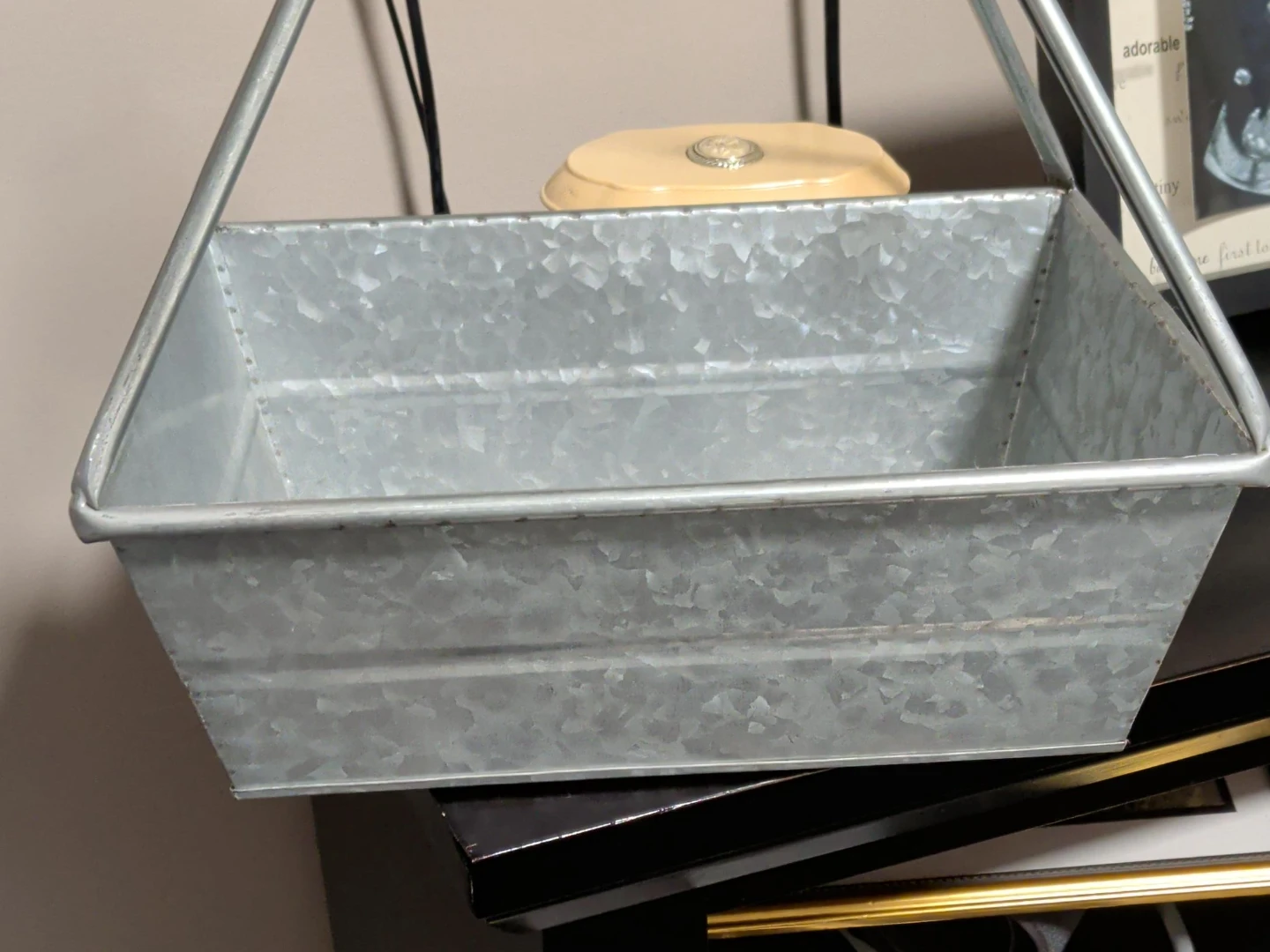 Galvanized Metal Planter Basket