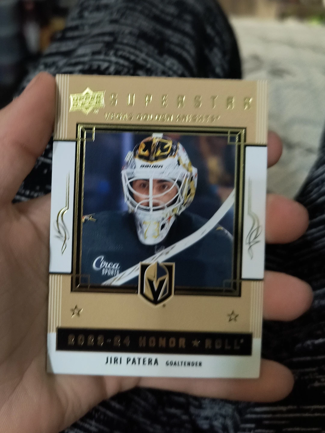 2023-24 Upper Deck Jiri Patera Honor Roll Hockey Card