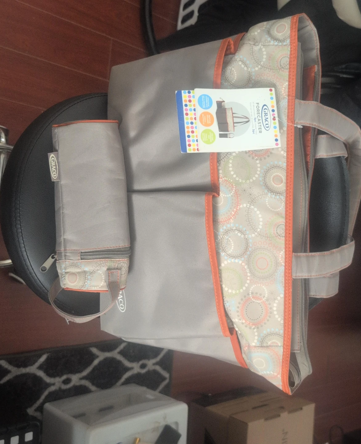 Graco Forecaster Diaper Bag with Insulated Bottle Holder