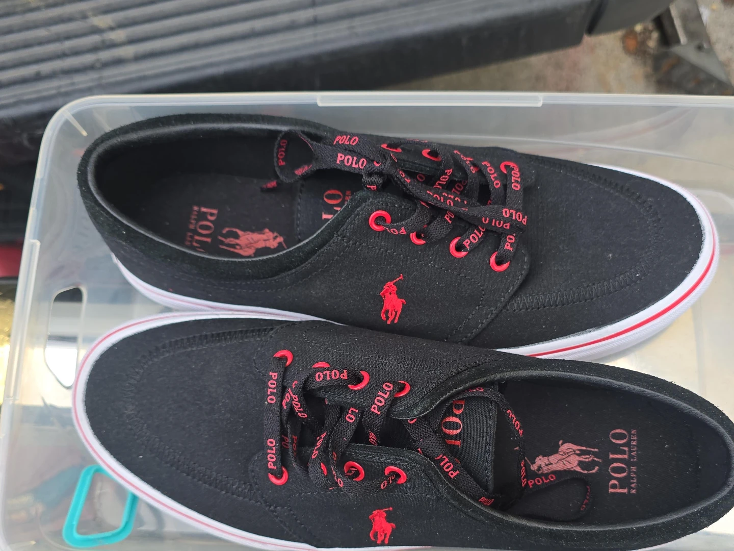 Polo Ralph Lauren Black Canvas Sneakers