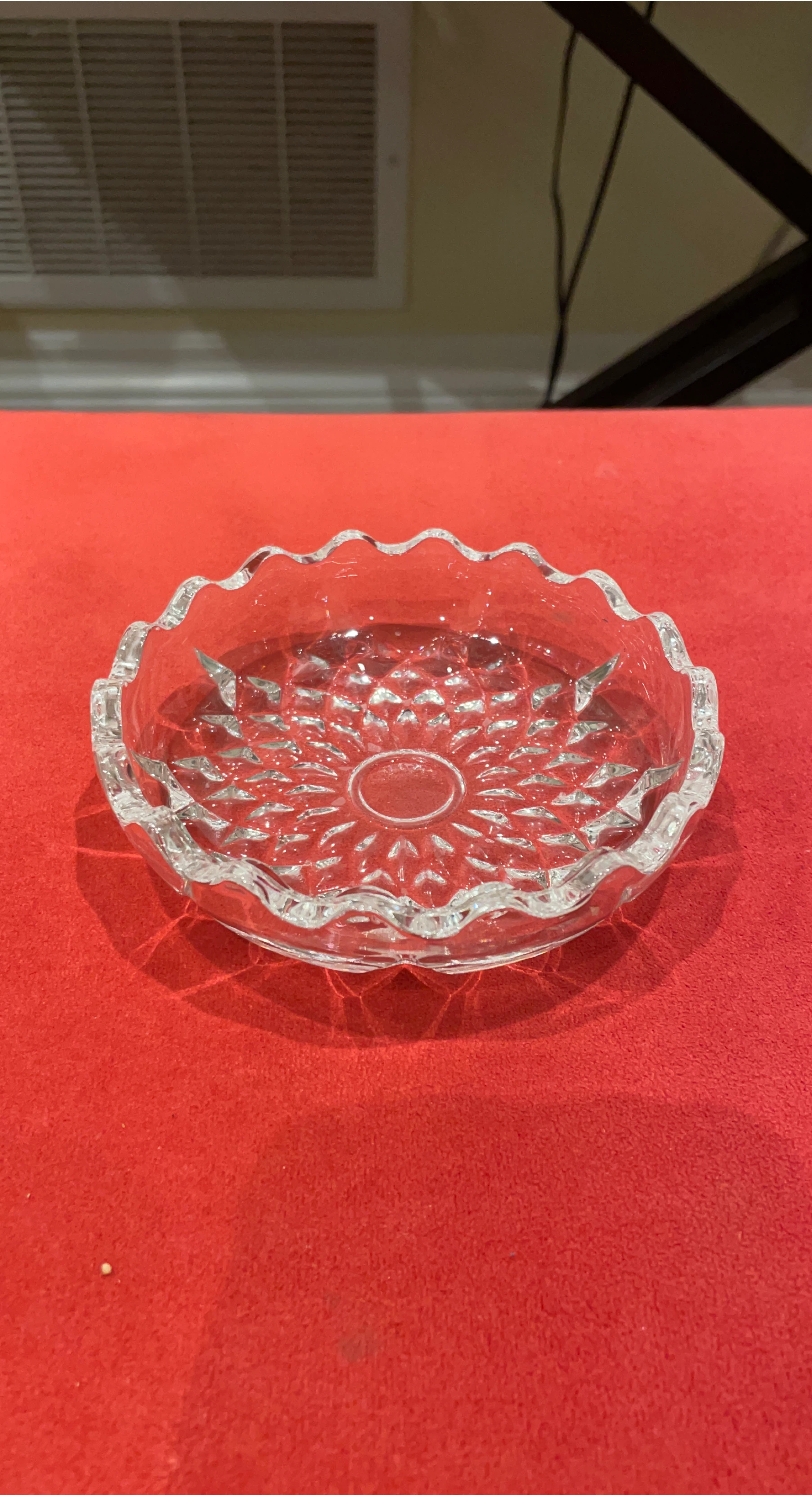 Clear Glass Decorative Dish