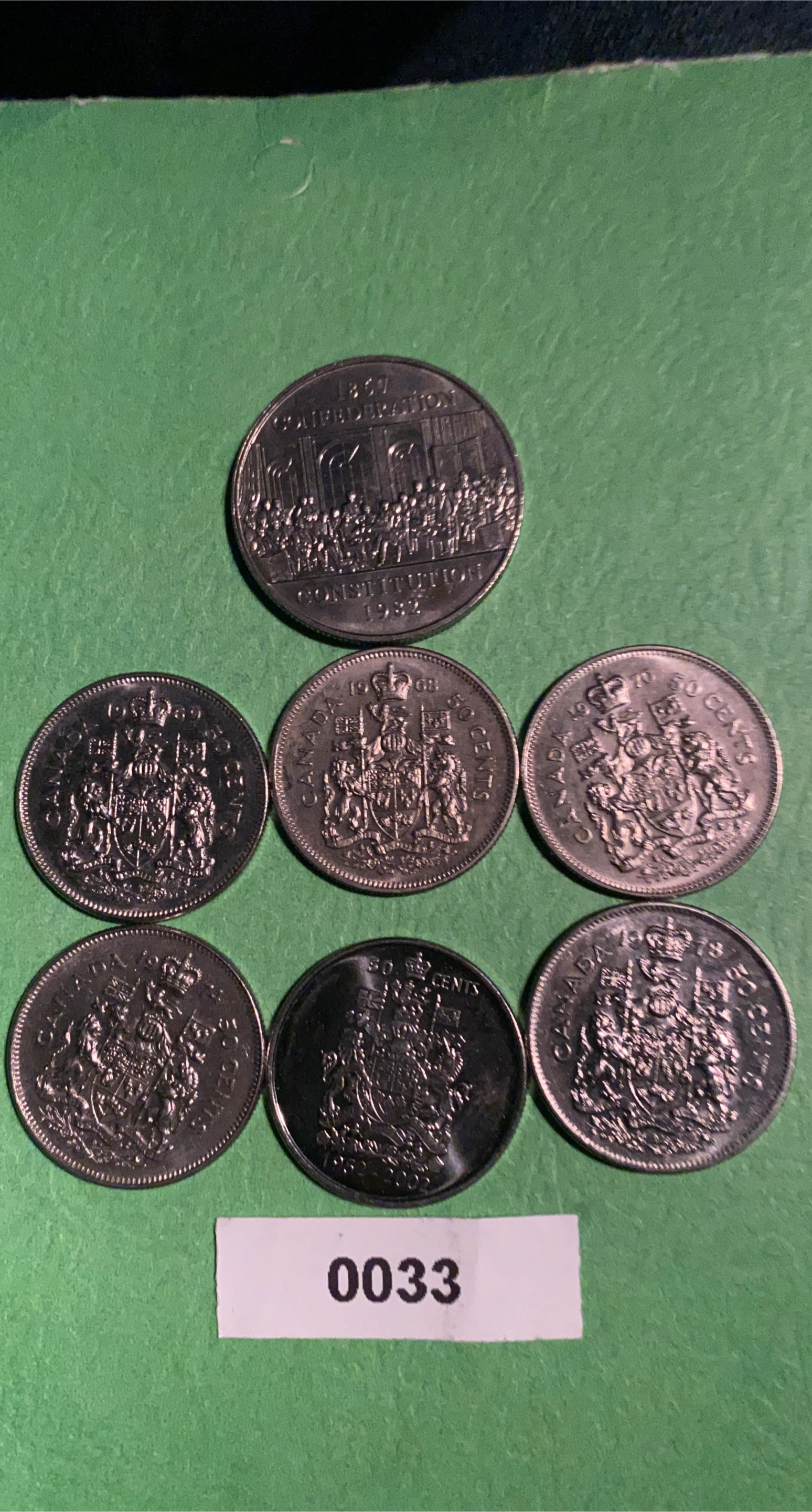 Collection of Canadian 50 Cent Coins