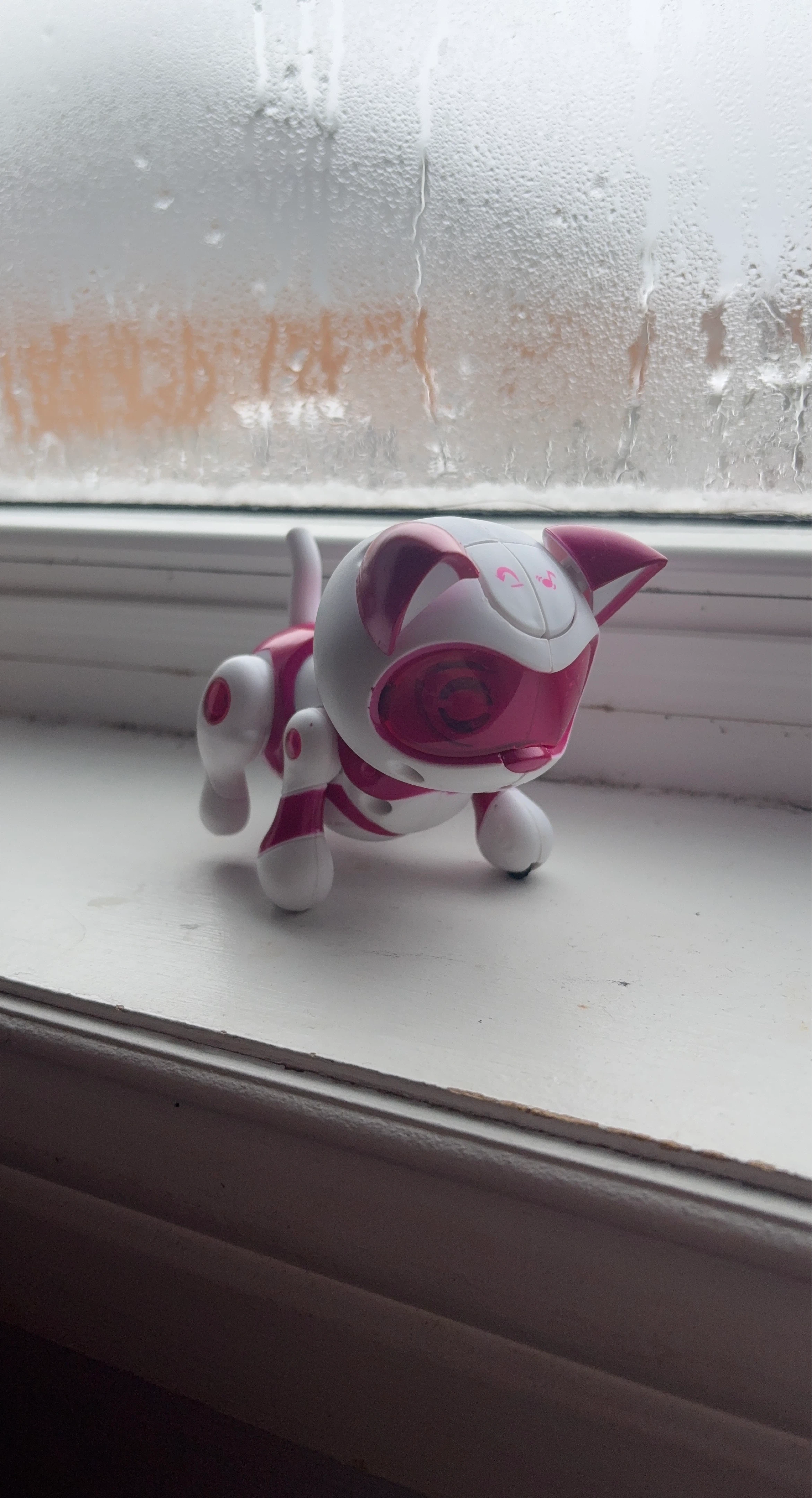 Robotic Cat Toy - Pink and White
