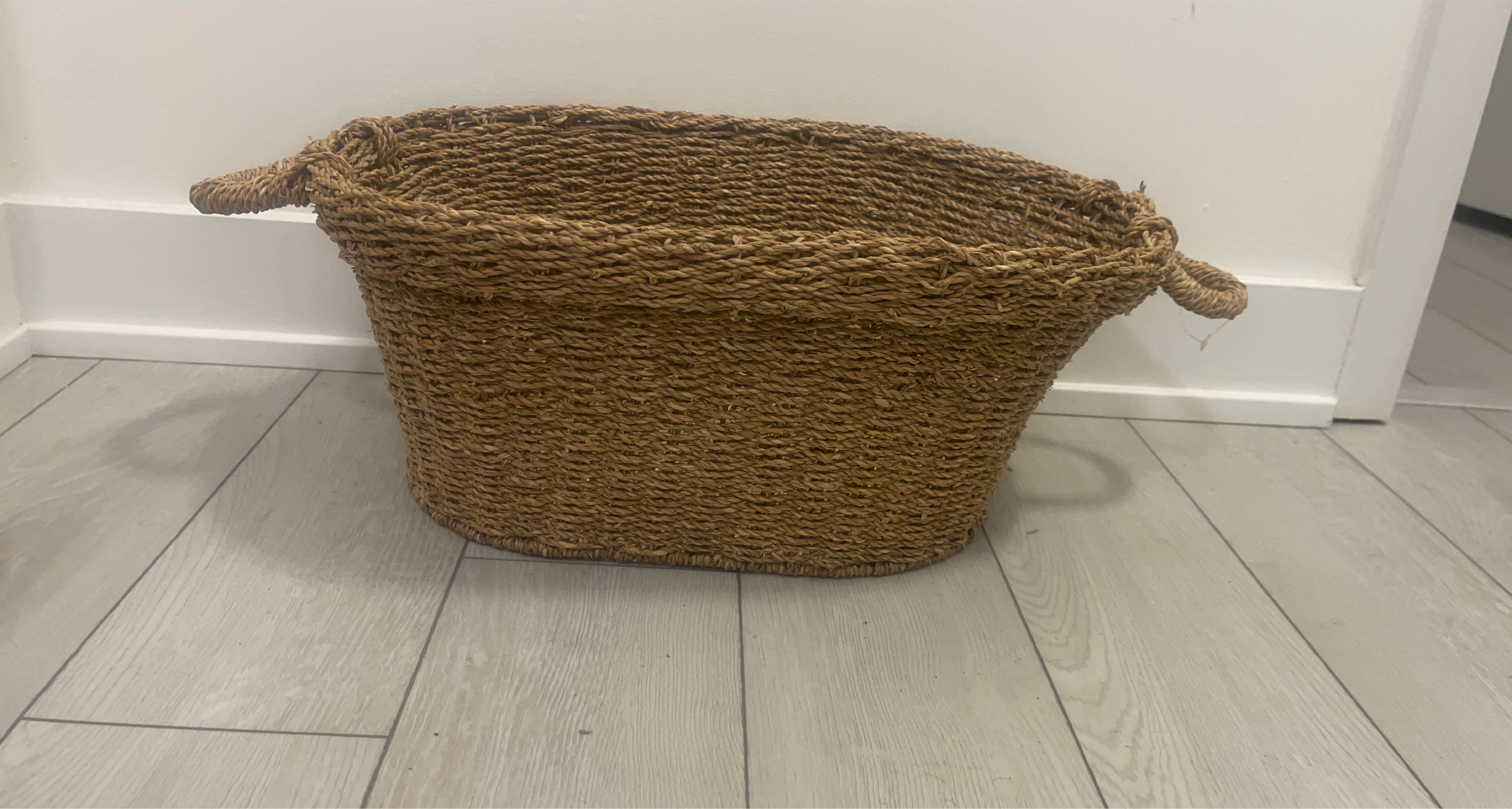 Woven Basket with Handles