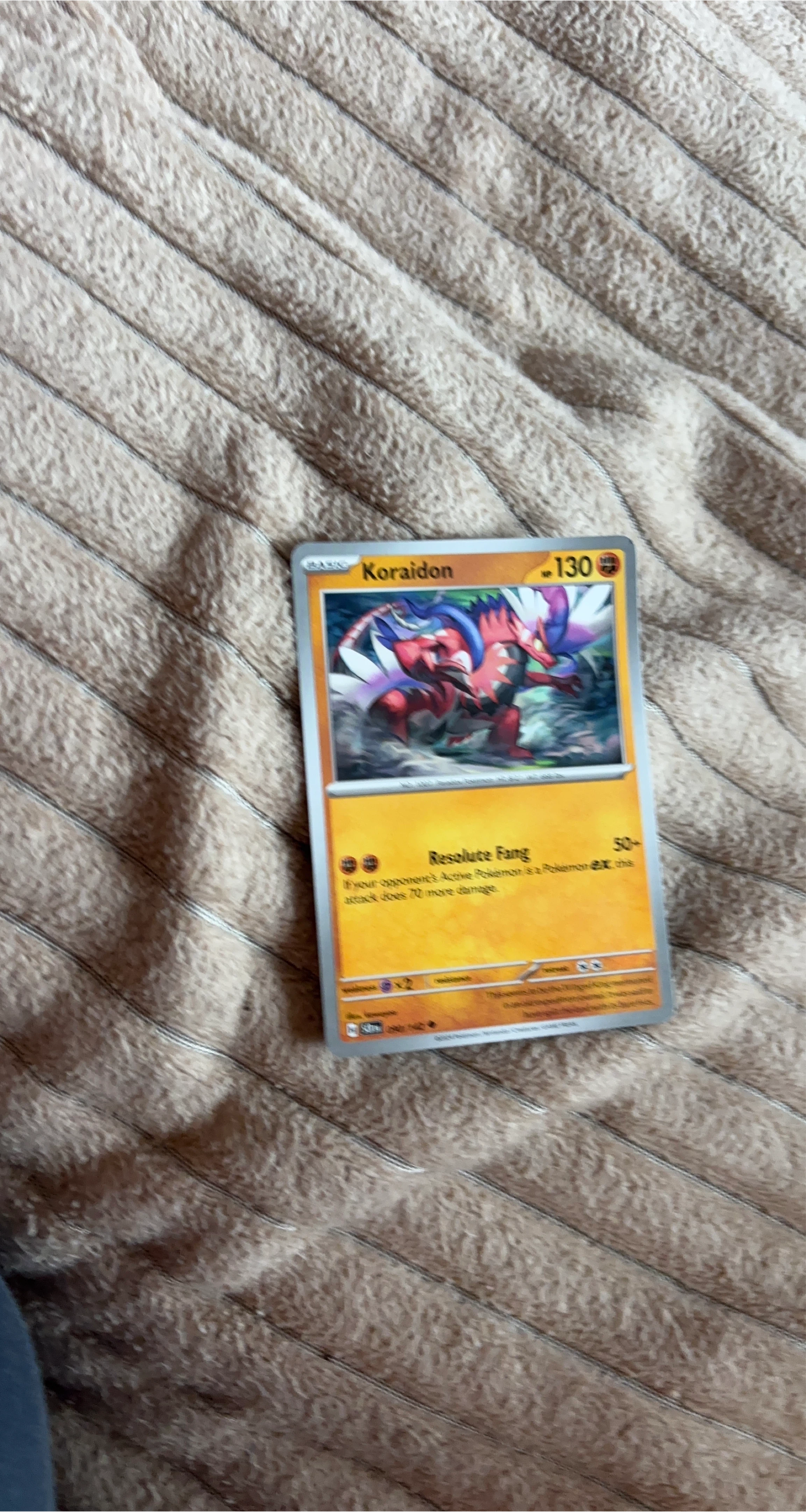 Pokemon Koraidon Card - 130 HP