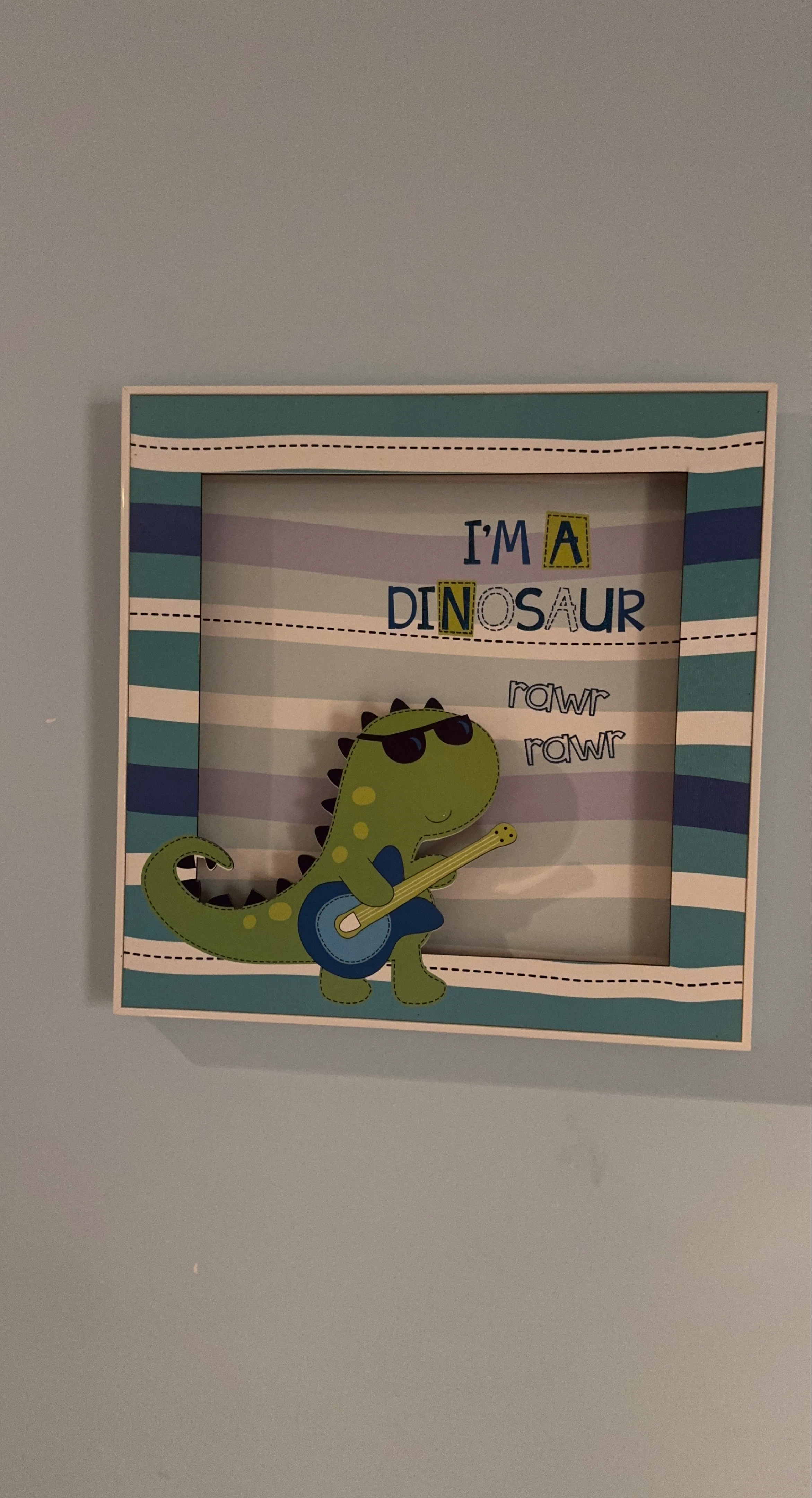I'm A Dinosaur Rocker Picture Frame