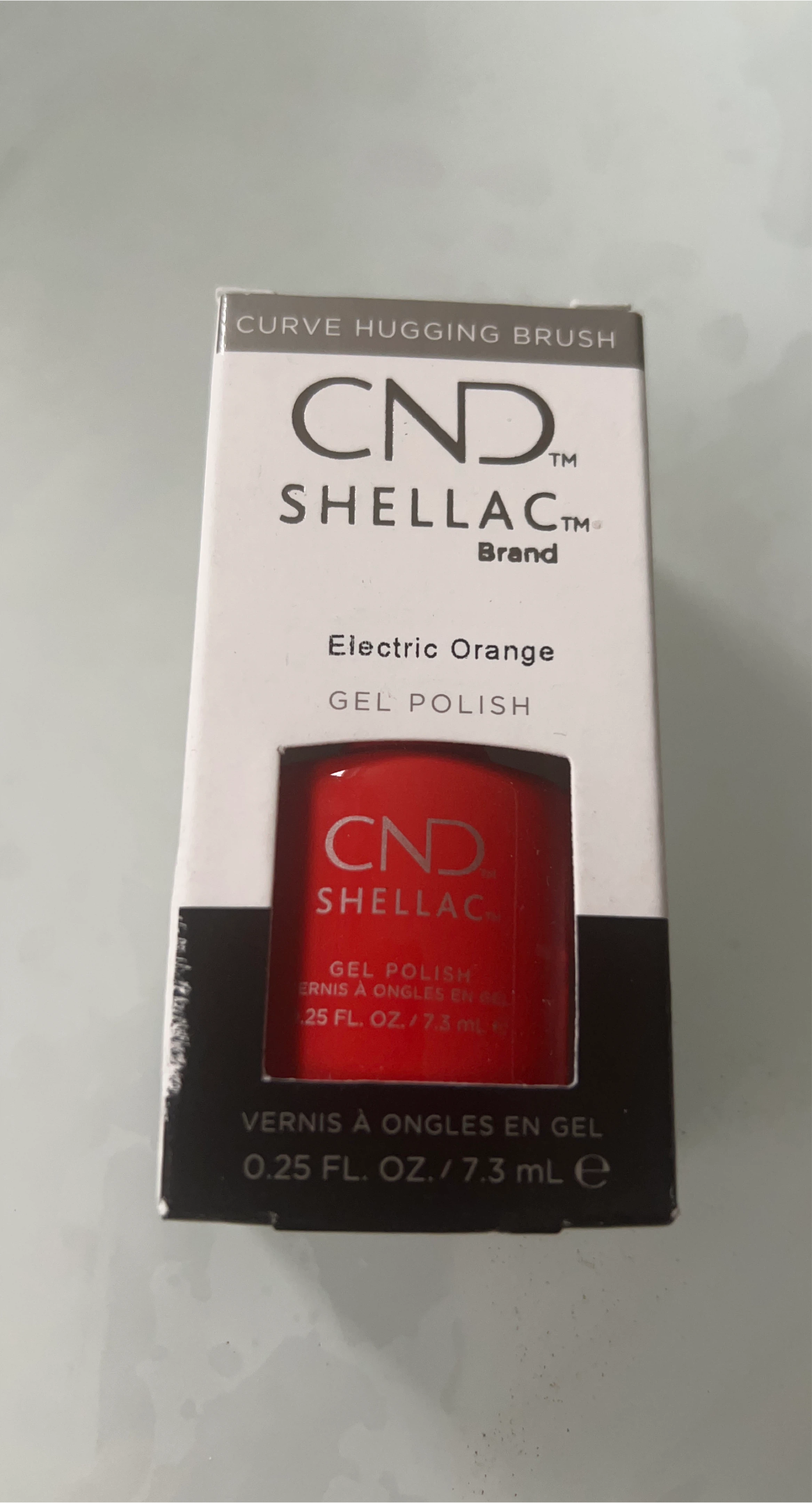 CND Shellac Electric Orange Gel Polish 0.25 fl oz