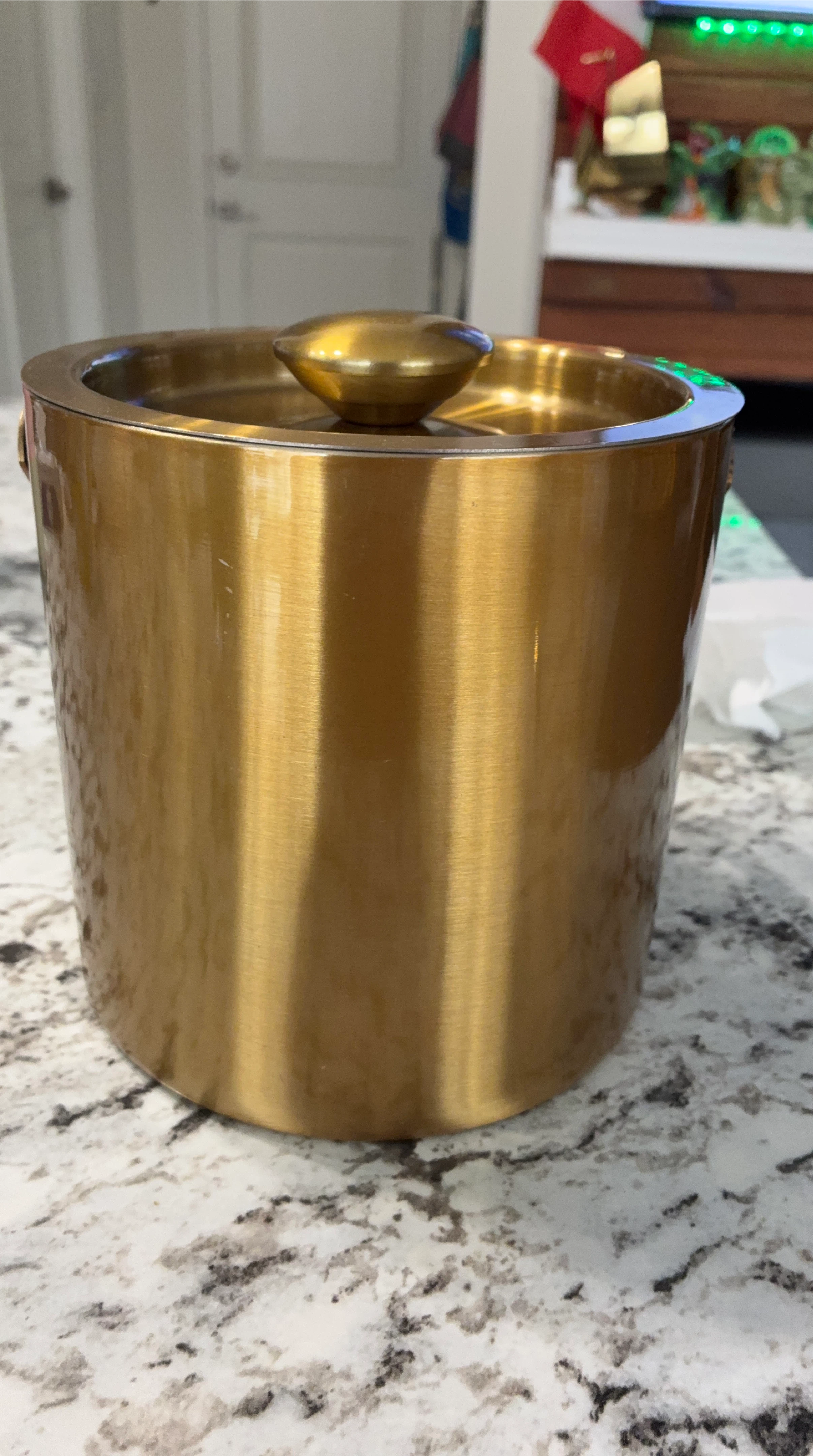 Gold Ice Bucket with Lid