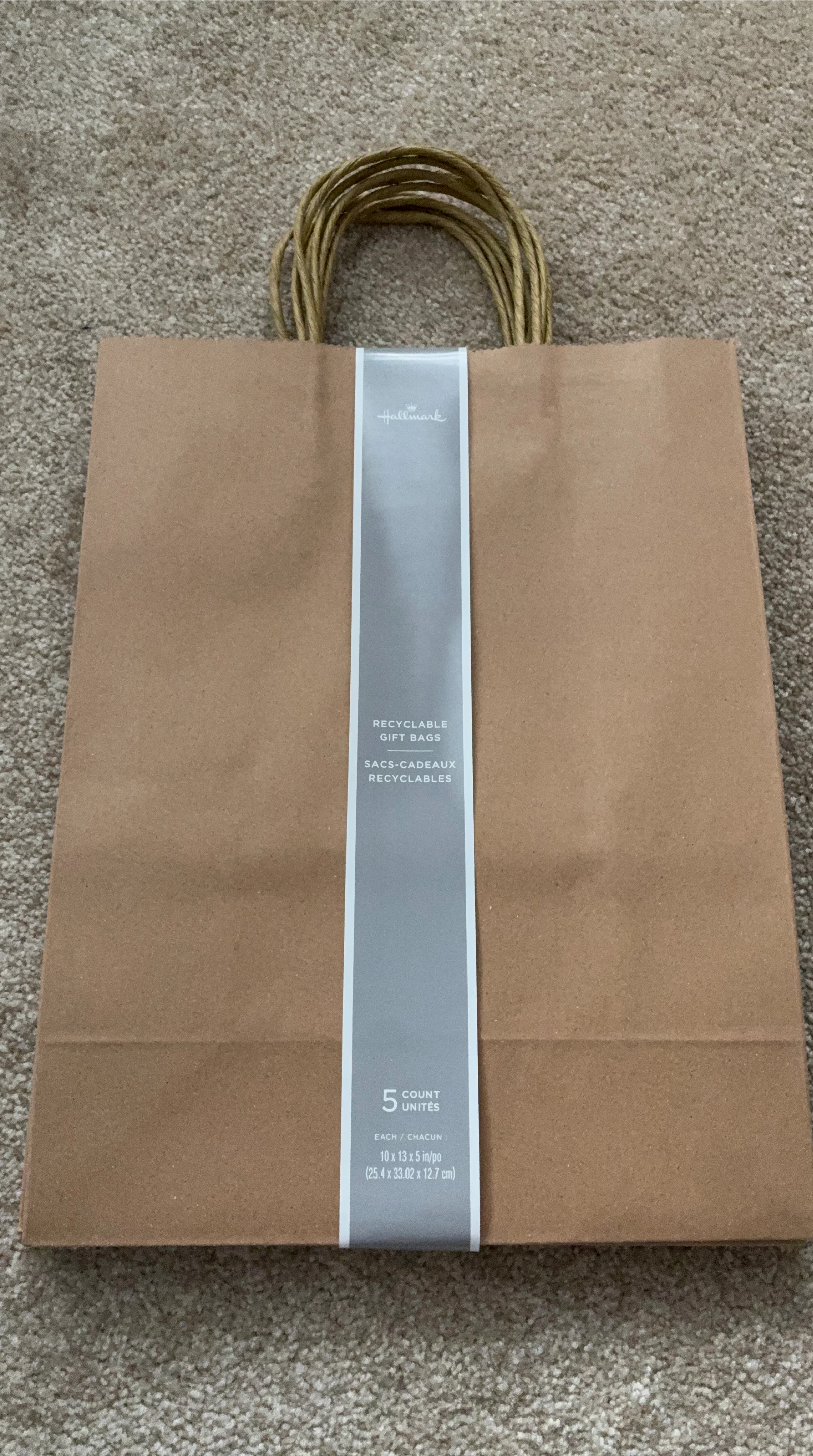 Hallmark 5 Recyclable Gift Bags