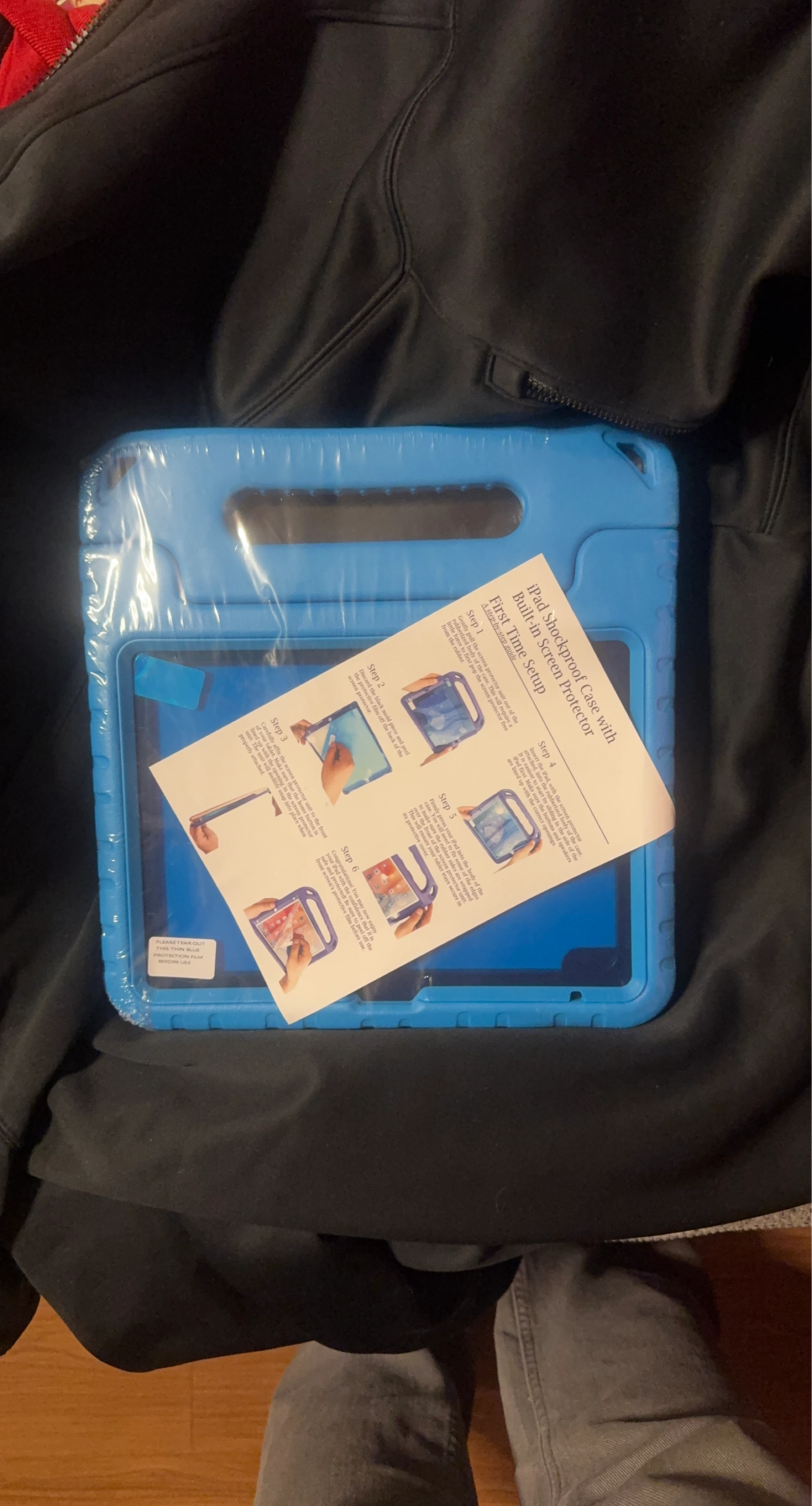 iPad Shockproof Case with Built-in Screen Protector