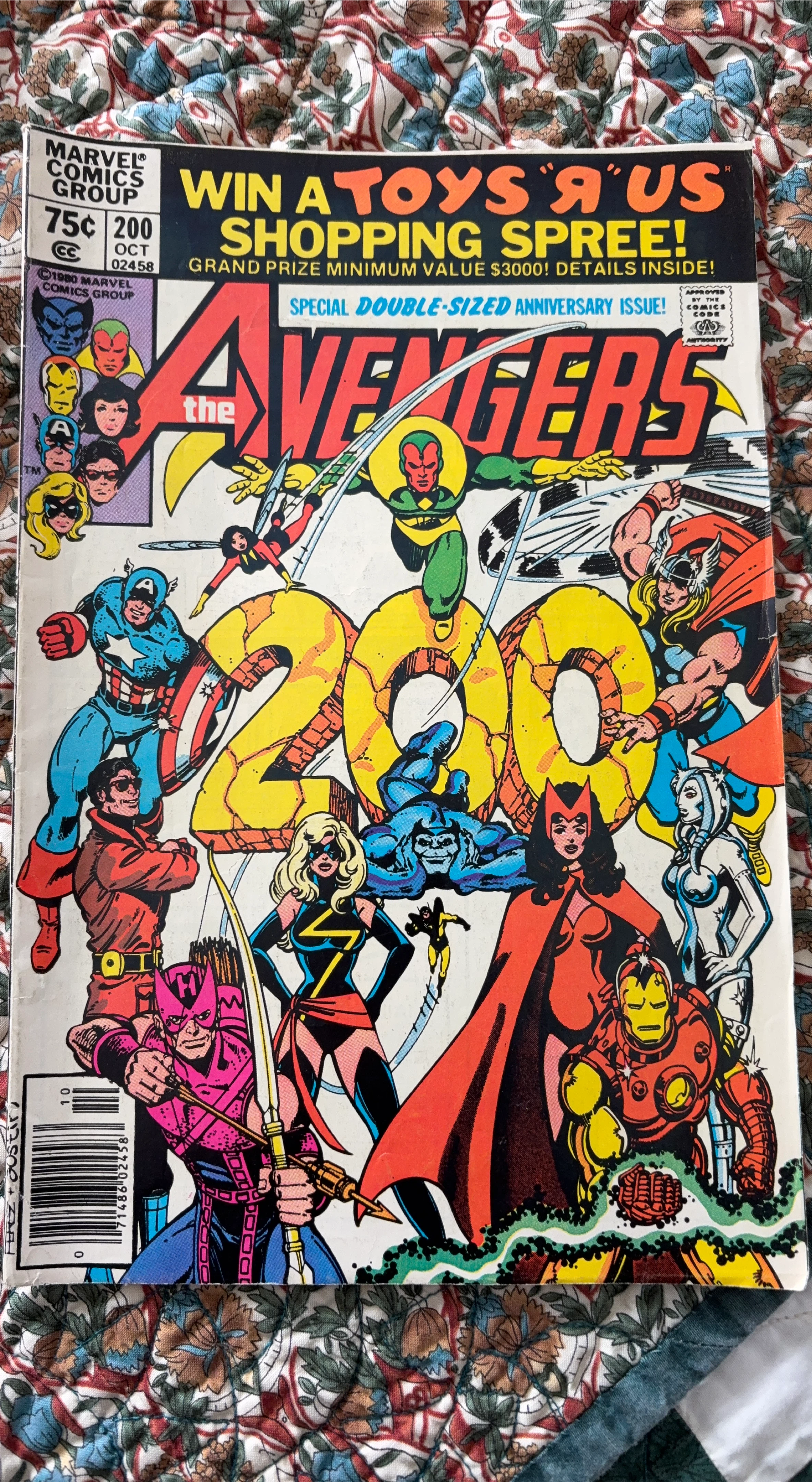 The Avengers Comic Book #200 Marvel Comics 1980